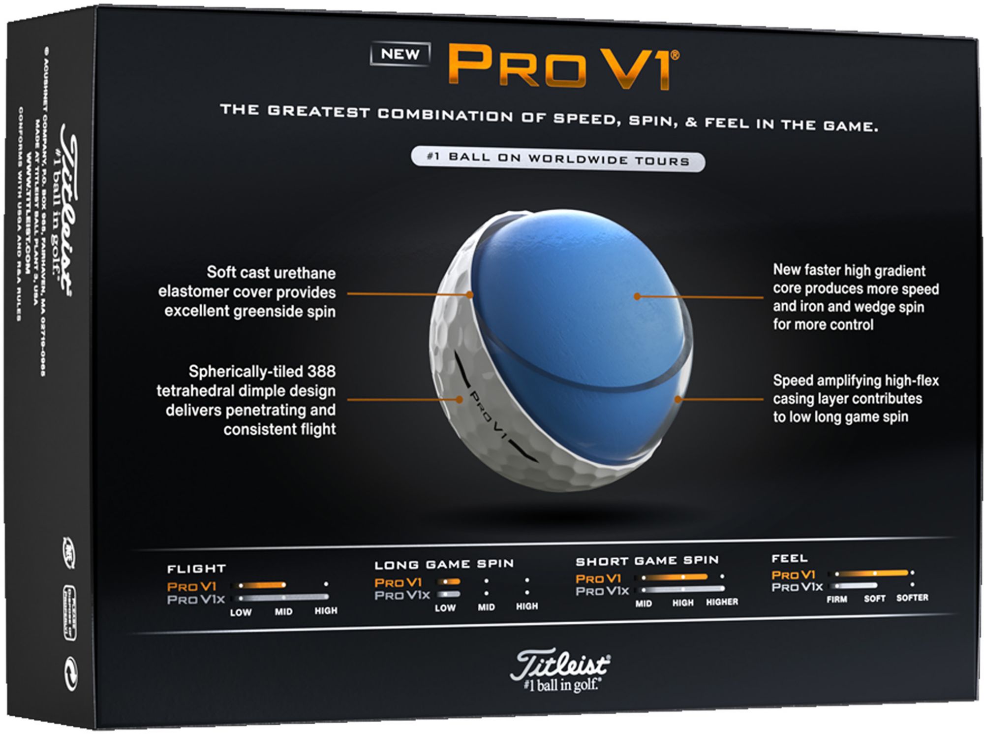 Titleist Pro V1 High Number Personalized Golf Balls product image