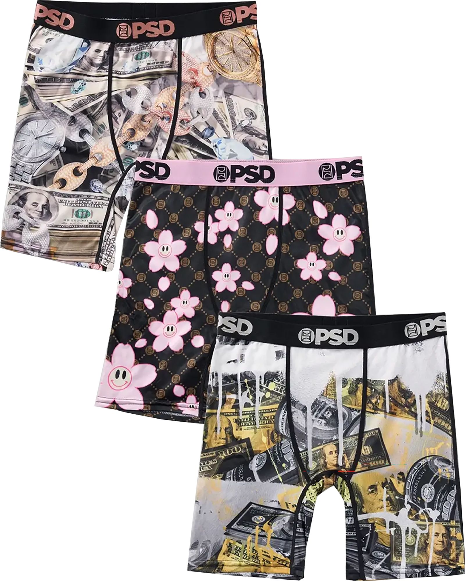 PSD Underwear Boys' Money Rich Boxer Briefs - 3 Pack product image