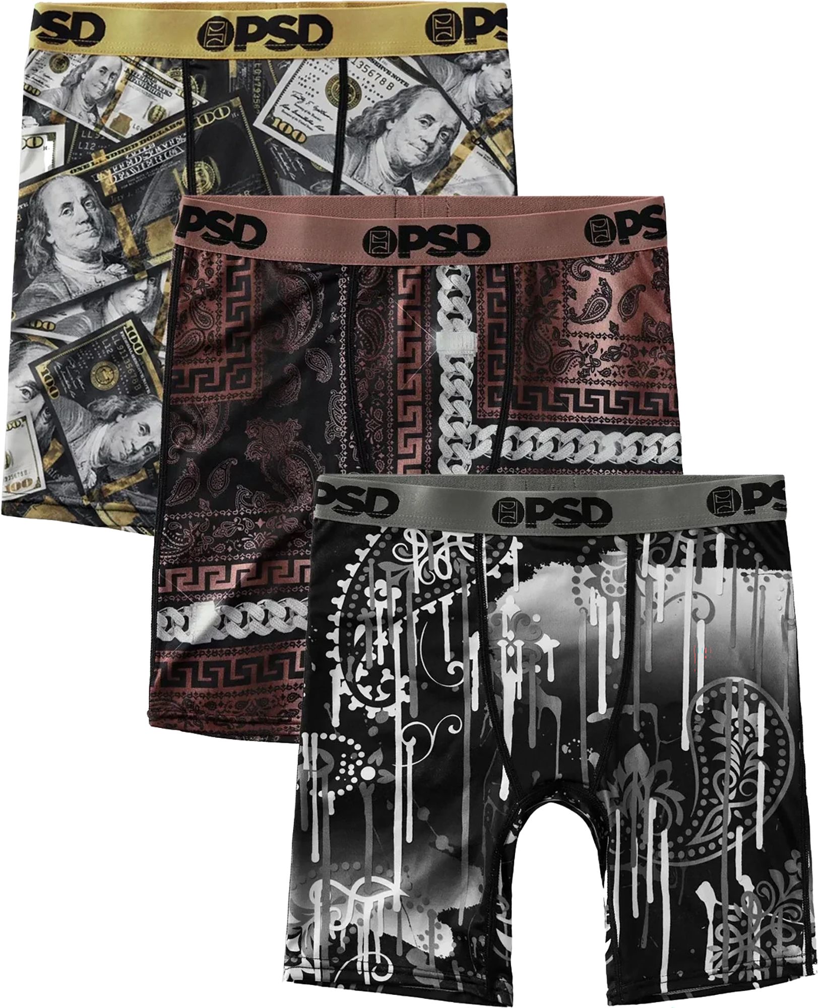 PSD Underwear Boys' Luster Lux Boxer Briefs - 3 Pack product image