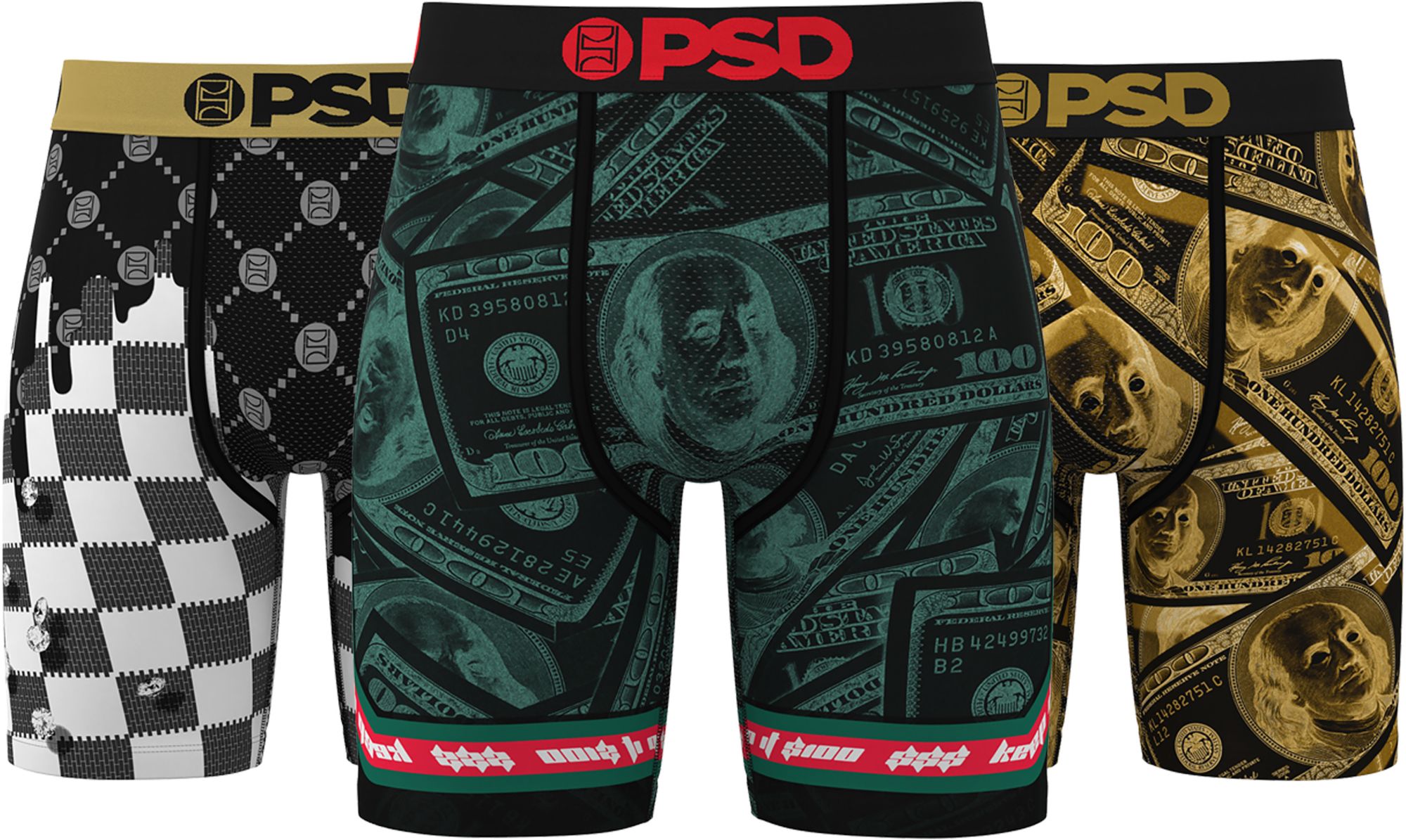 PSD Underwear Men's Fortune Boxer Briefs - 3 Pack product image
