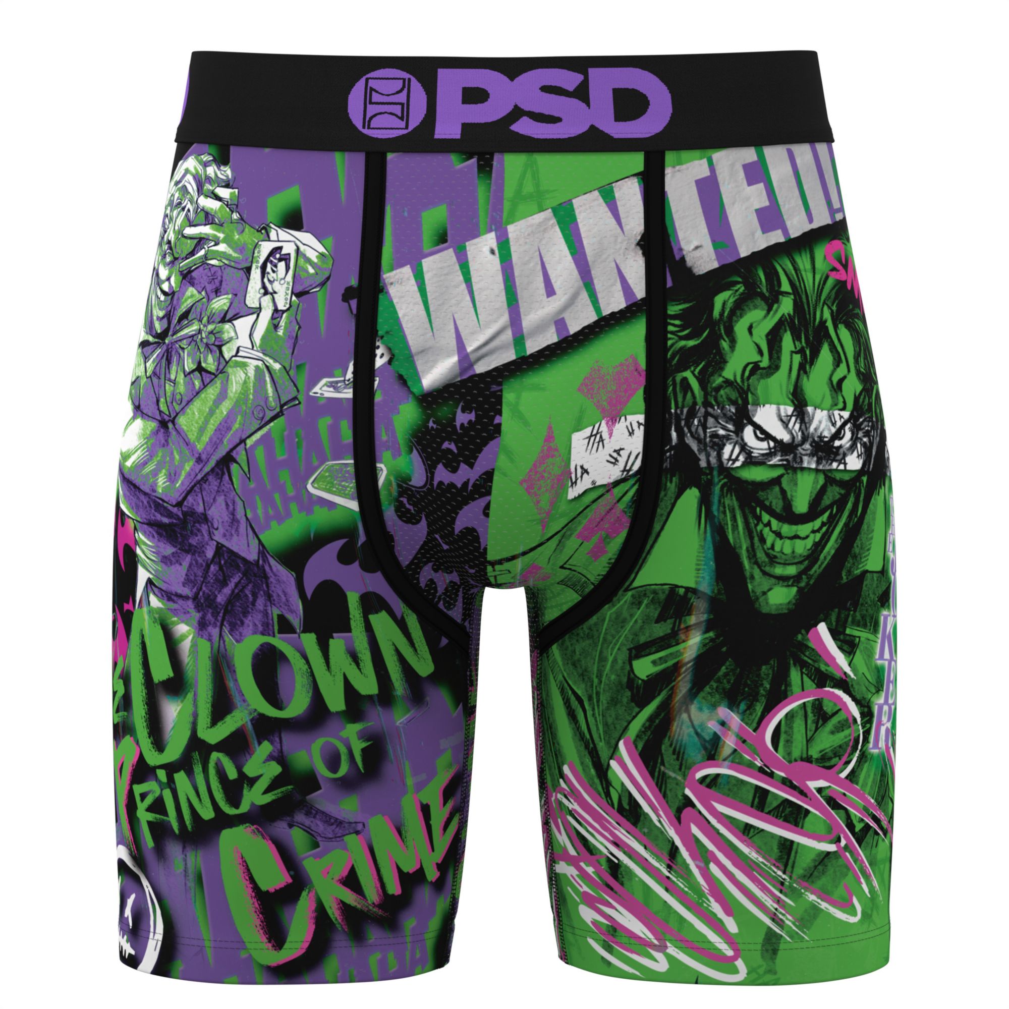 PSD Underwear Men's Joker Wanted Boxer Briefs product image