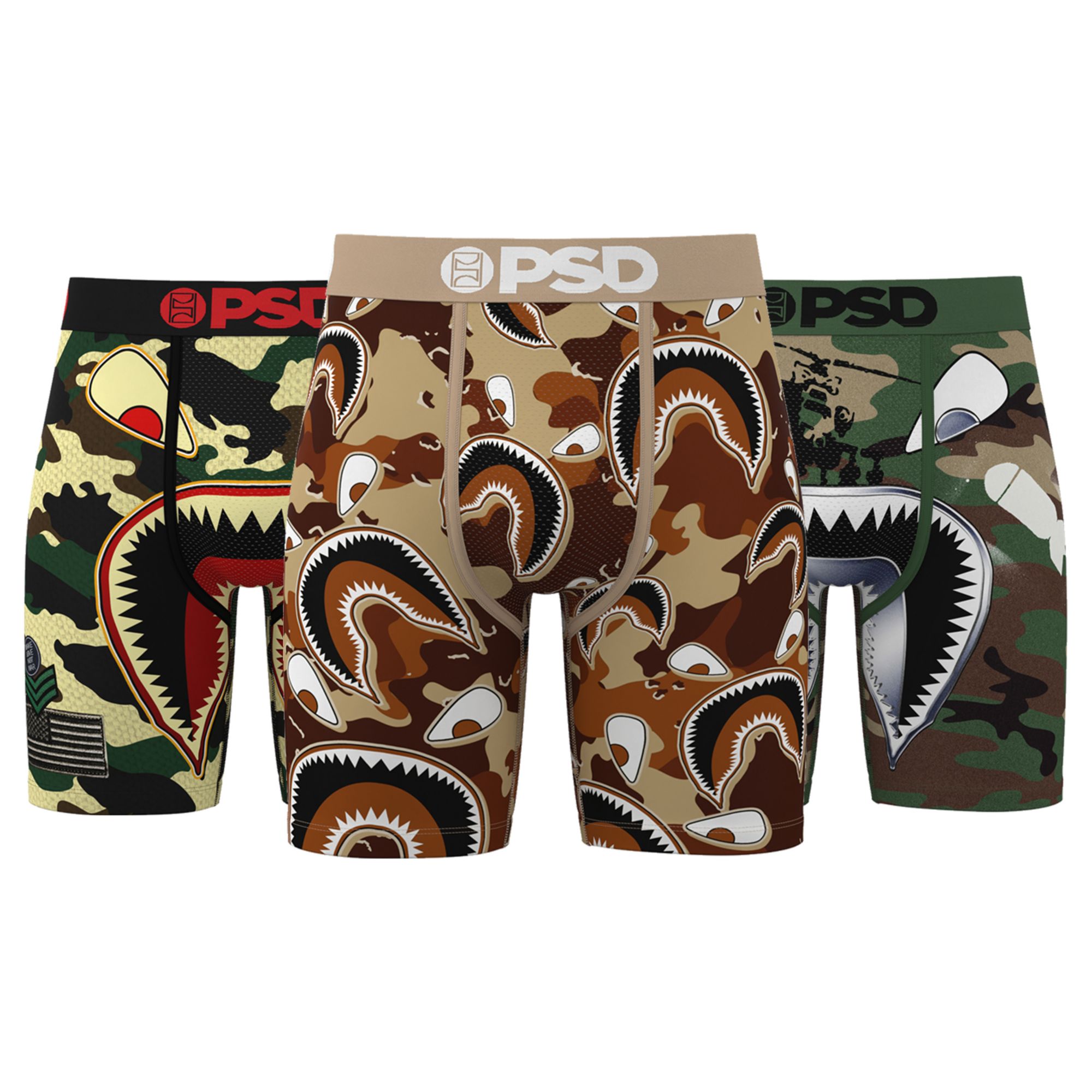 PSD Underwear Men's Warface Military Boxer Briefs - 3 Pack product image