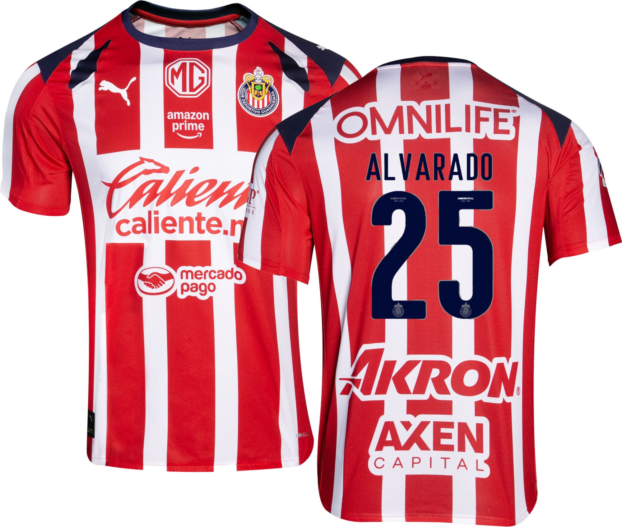 PUMA Adult Chivas Guadalajara Roberto Alvarado #25 2025 Home Replica Jersey product image