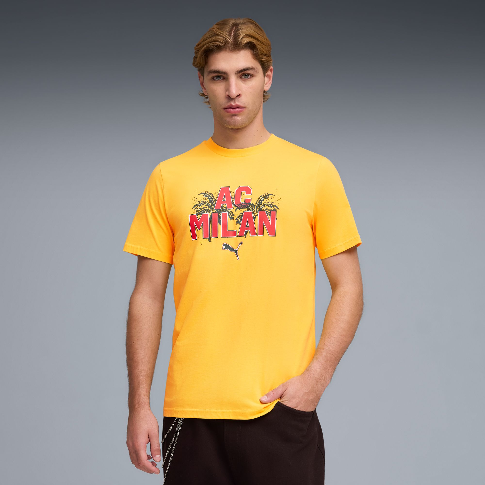 PUMA Adult AC Milan Yellow 2025 Culture Capsule T-Shirt product image