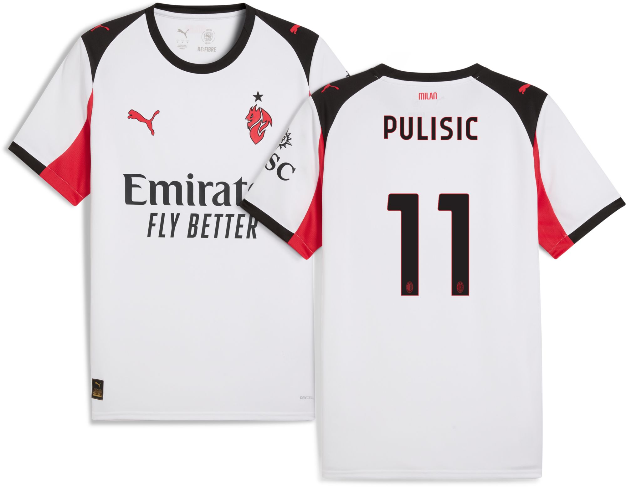 PUMA Adult AC Milan Christian Pulisic #11 2025 Away Replica Jersey product image