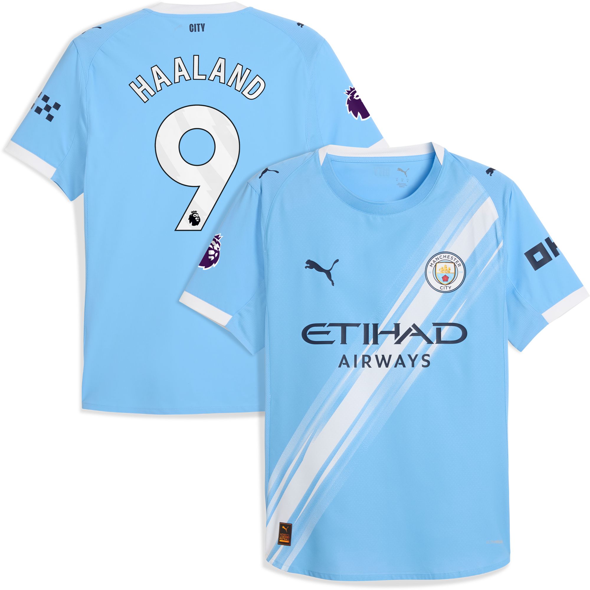 PUMA Adult Manchester City Erling Halaand #9 2025 Home Authentic Jersey product image