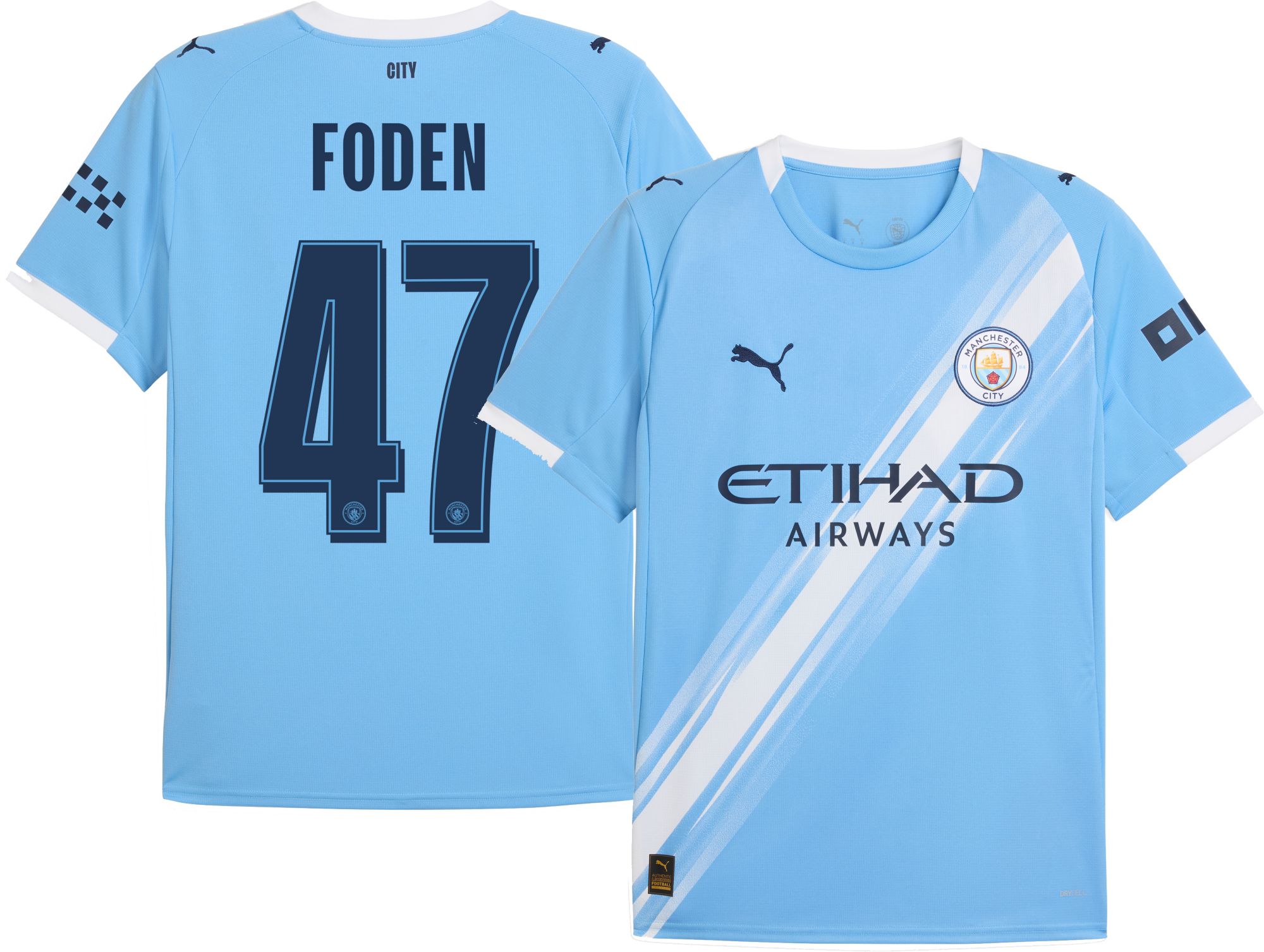 PUMA Adult Manchester City Phil Foden #47 2025-26 Home Replica Jersey product image