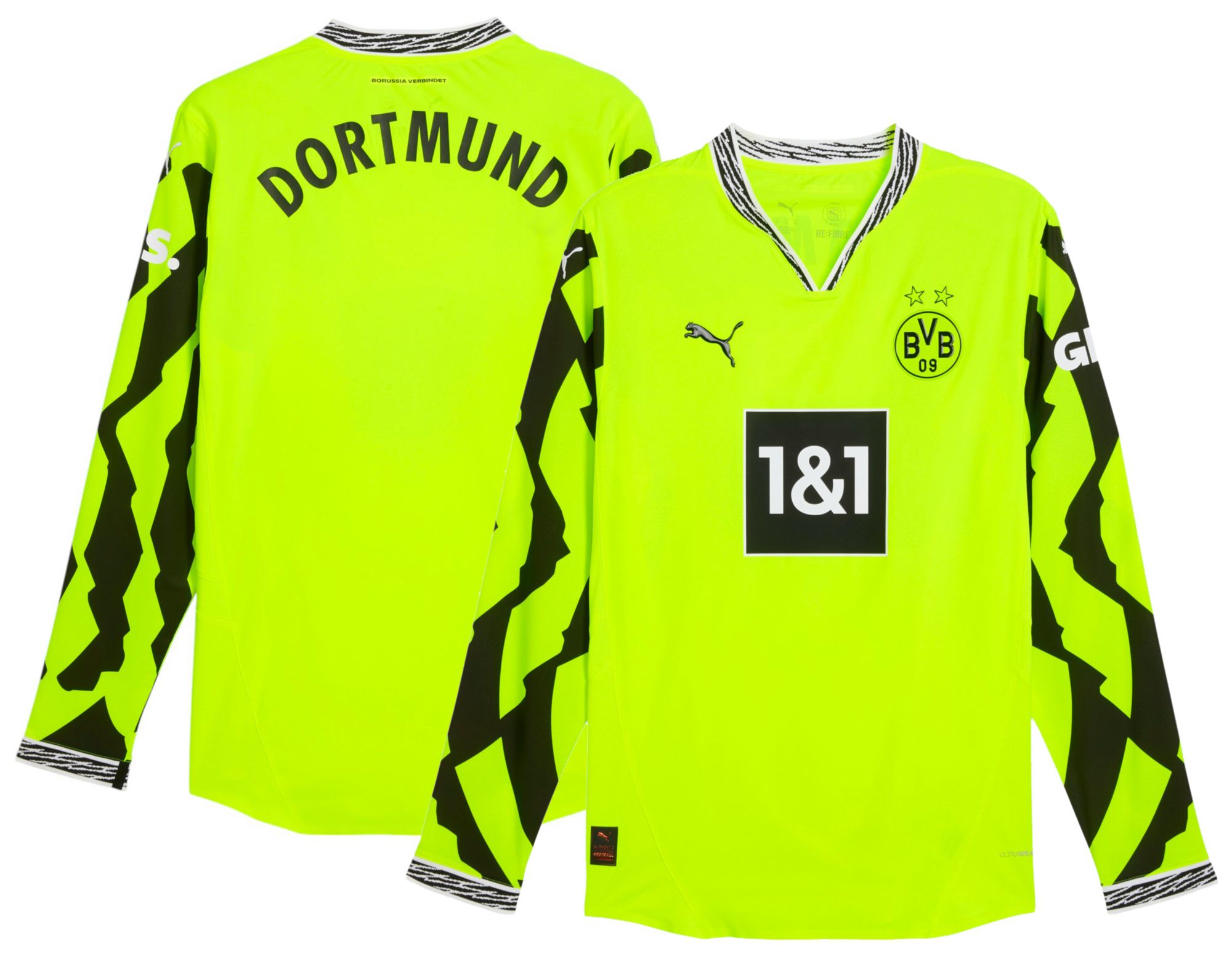 PUMA Men's Borussia Dortmund Yellow 125th Anniversary Replica Jersey product image