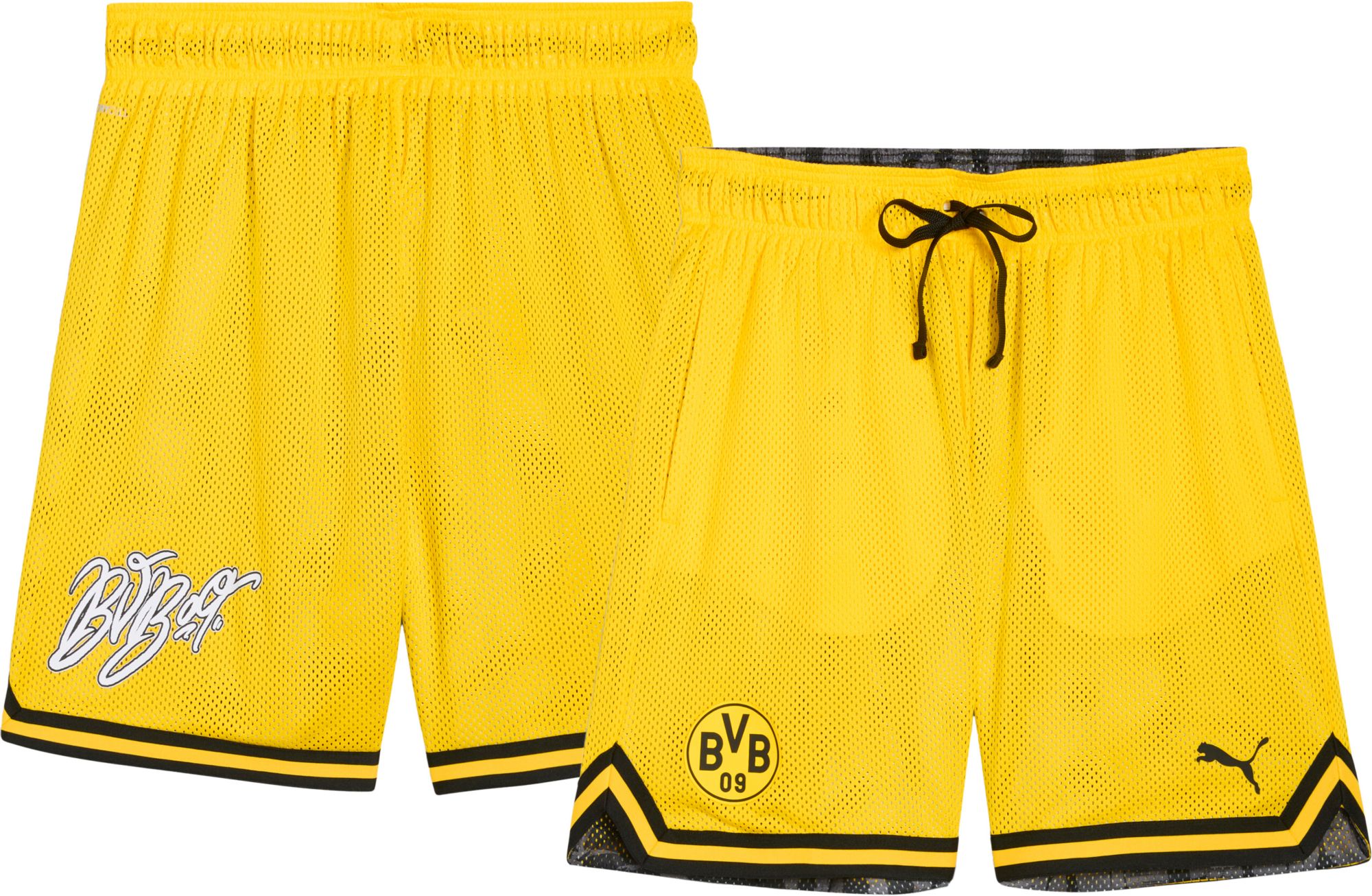 PUMA Adult Borussia Dortmund Yellow KidSuper Hoops Shorts product image