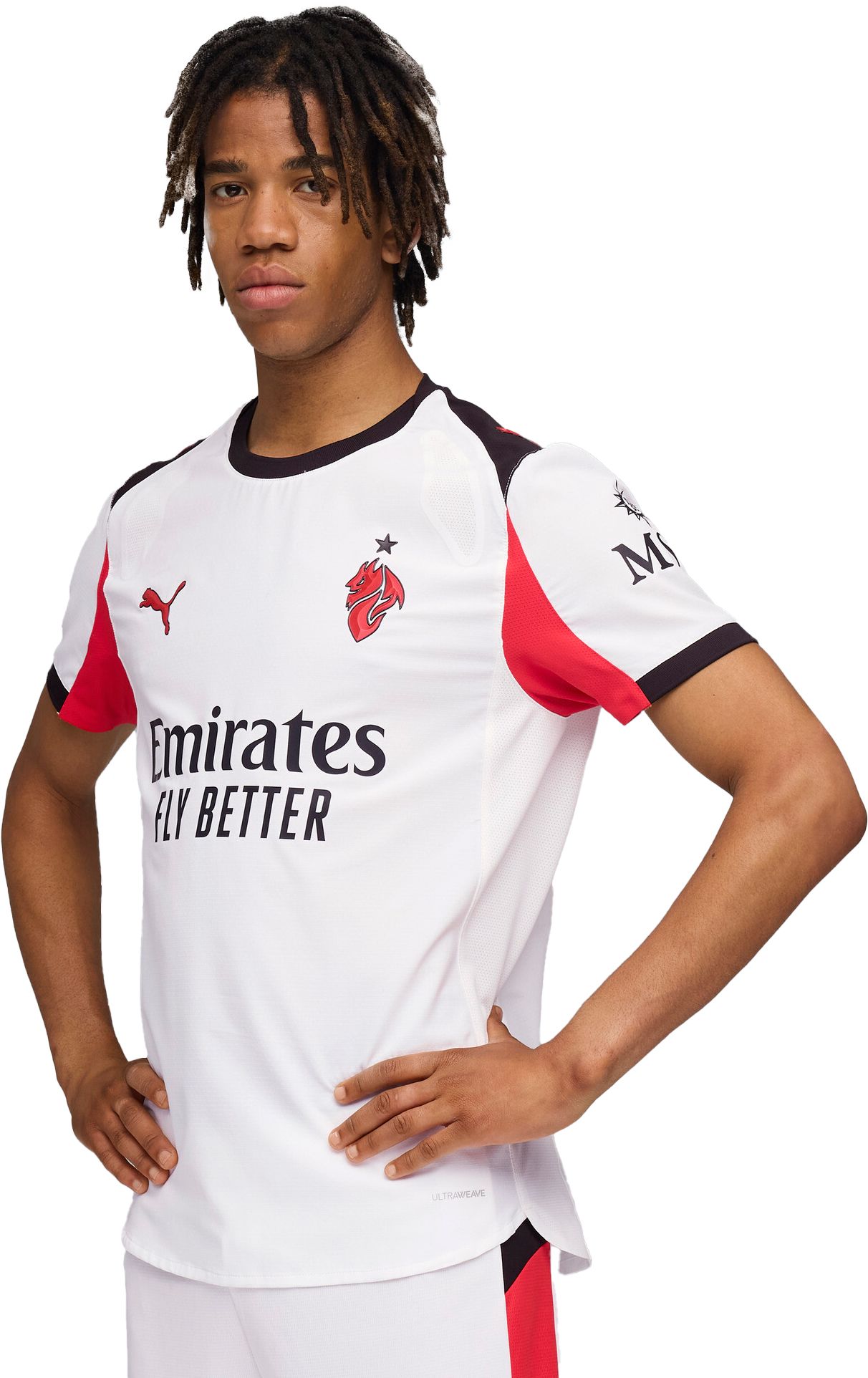 PUMA Adult AC Milan 2025-26 White Away Authentic Jersey product image
