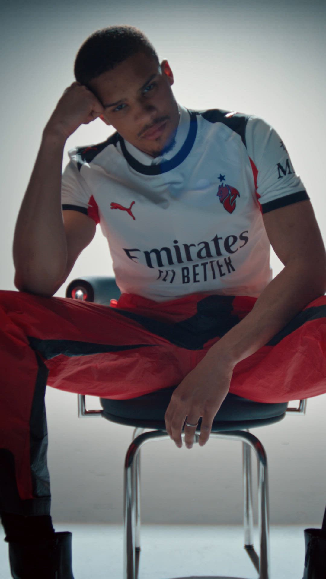 PUMA Adult AC Milan 2025-26 White Away Authentic Jersey product