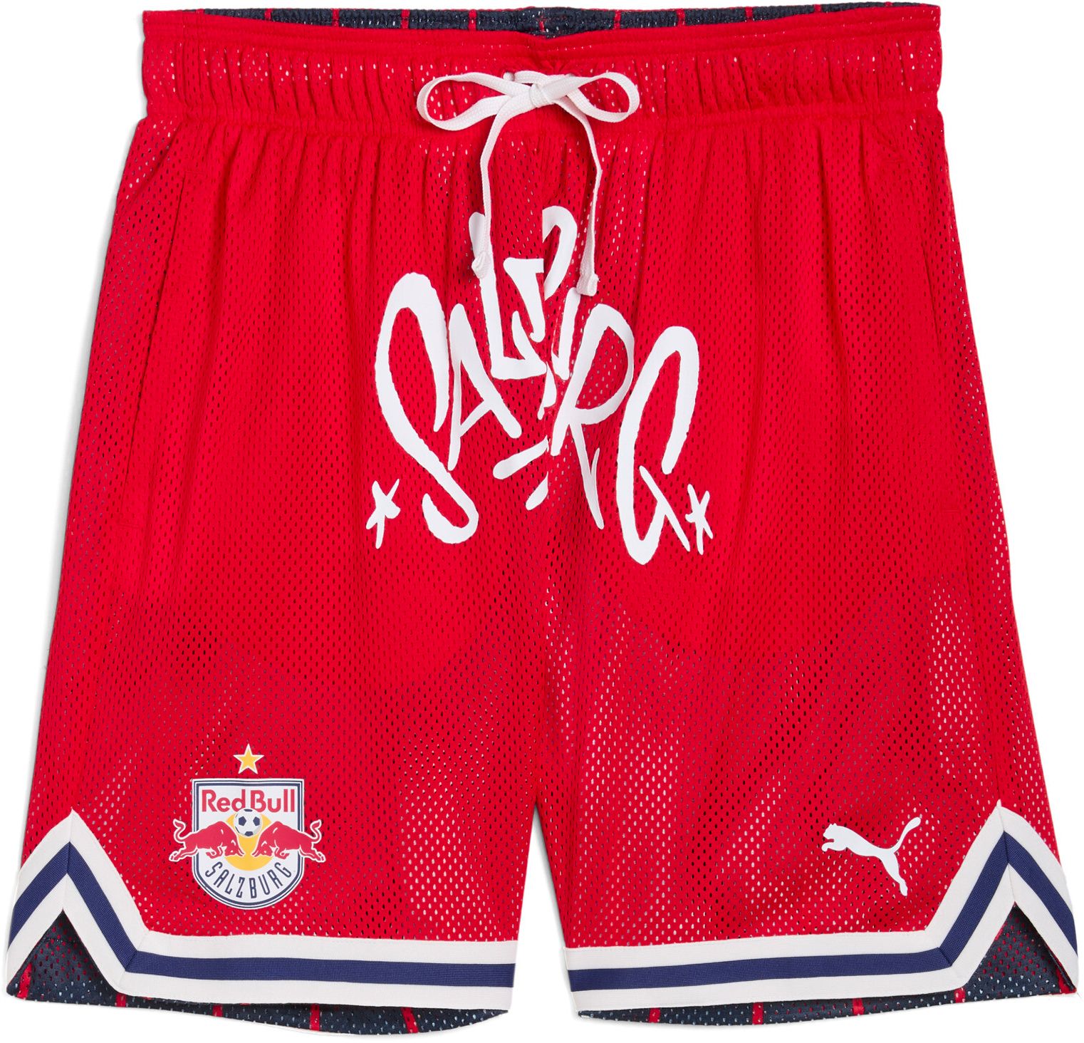 PUMA Adult Red Bull Salzburg Navy KidSuper Hoops Shorts product image