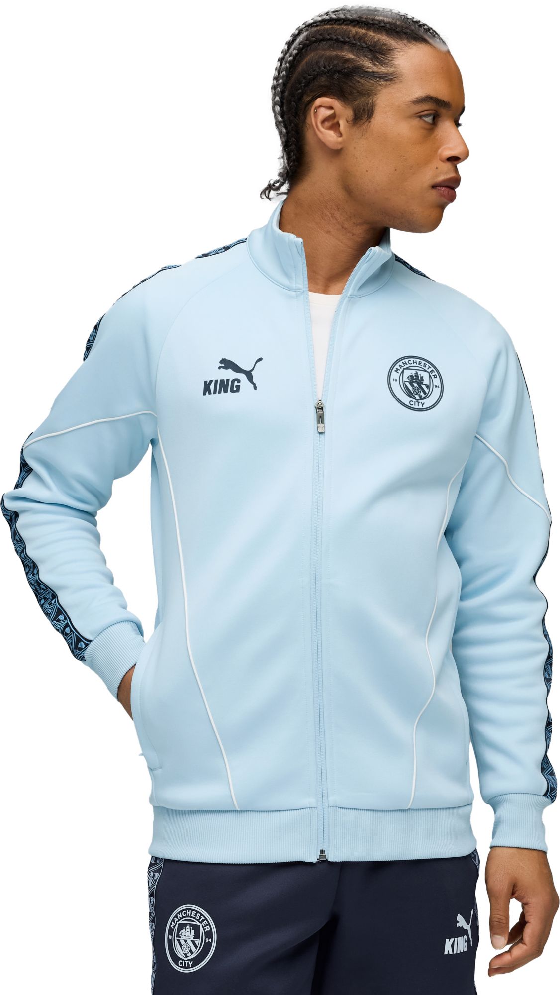PUMA Men's Manchester City Black Home Prematch Jacket product image
