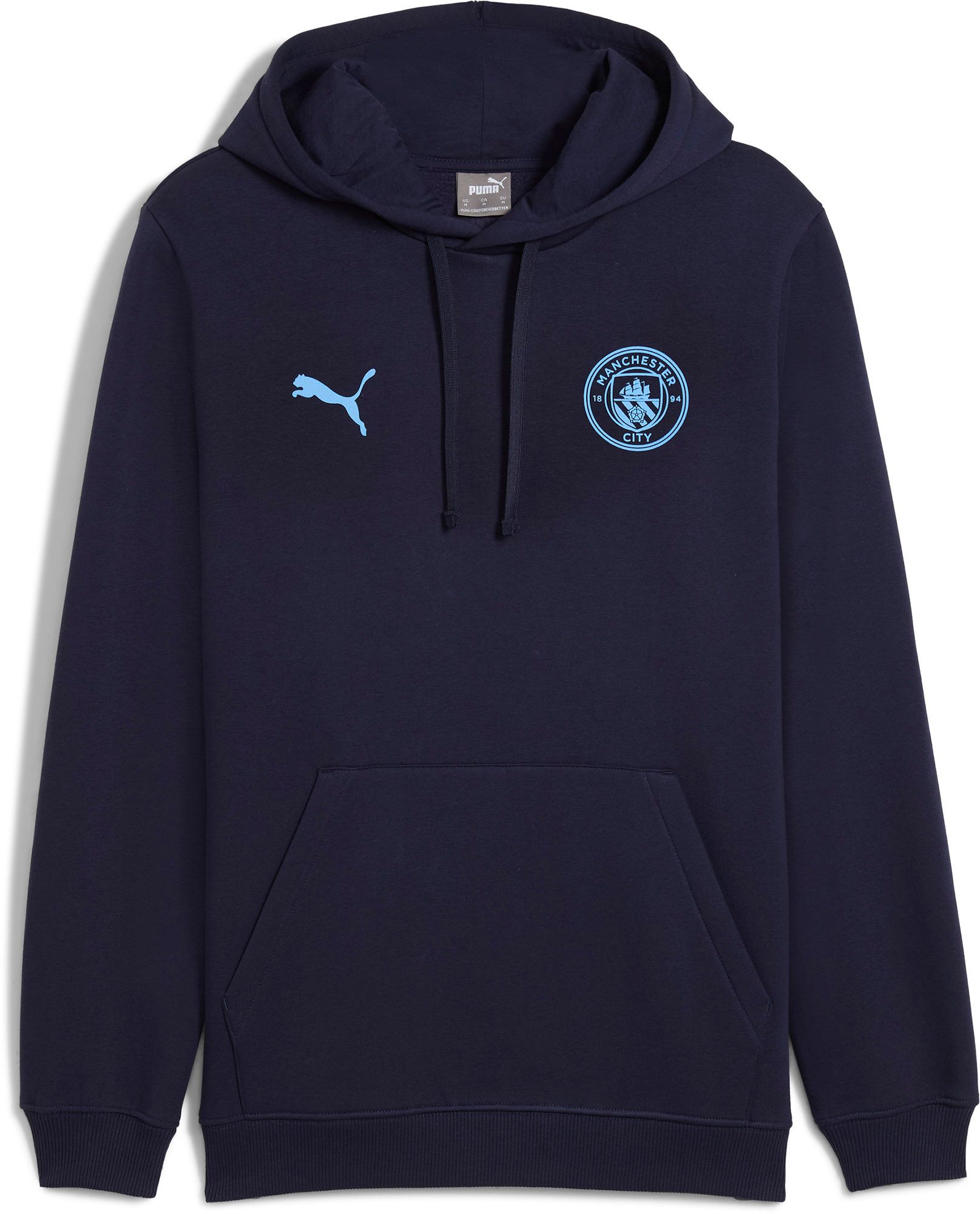 PUMA Men's Manchester City Navy Team Logo Pullover Hoodie product image