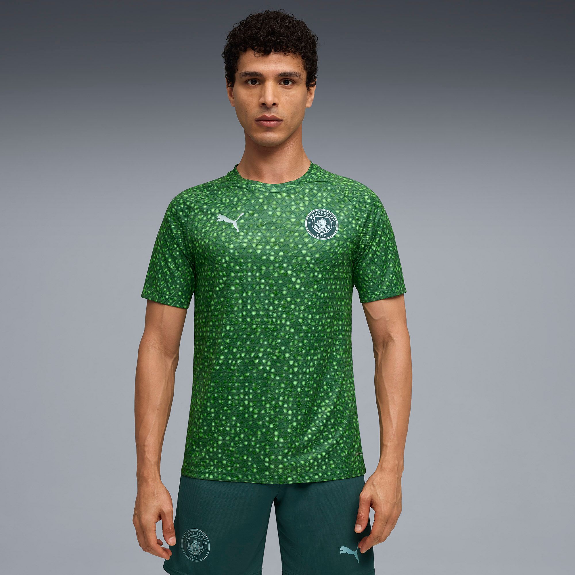 PUMA Men's Manchester City Green Alternate Prematch Jersey product image