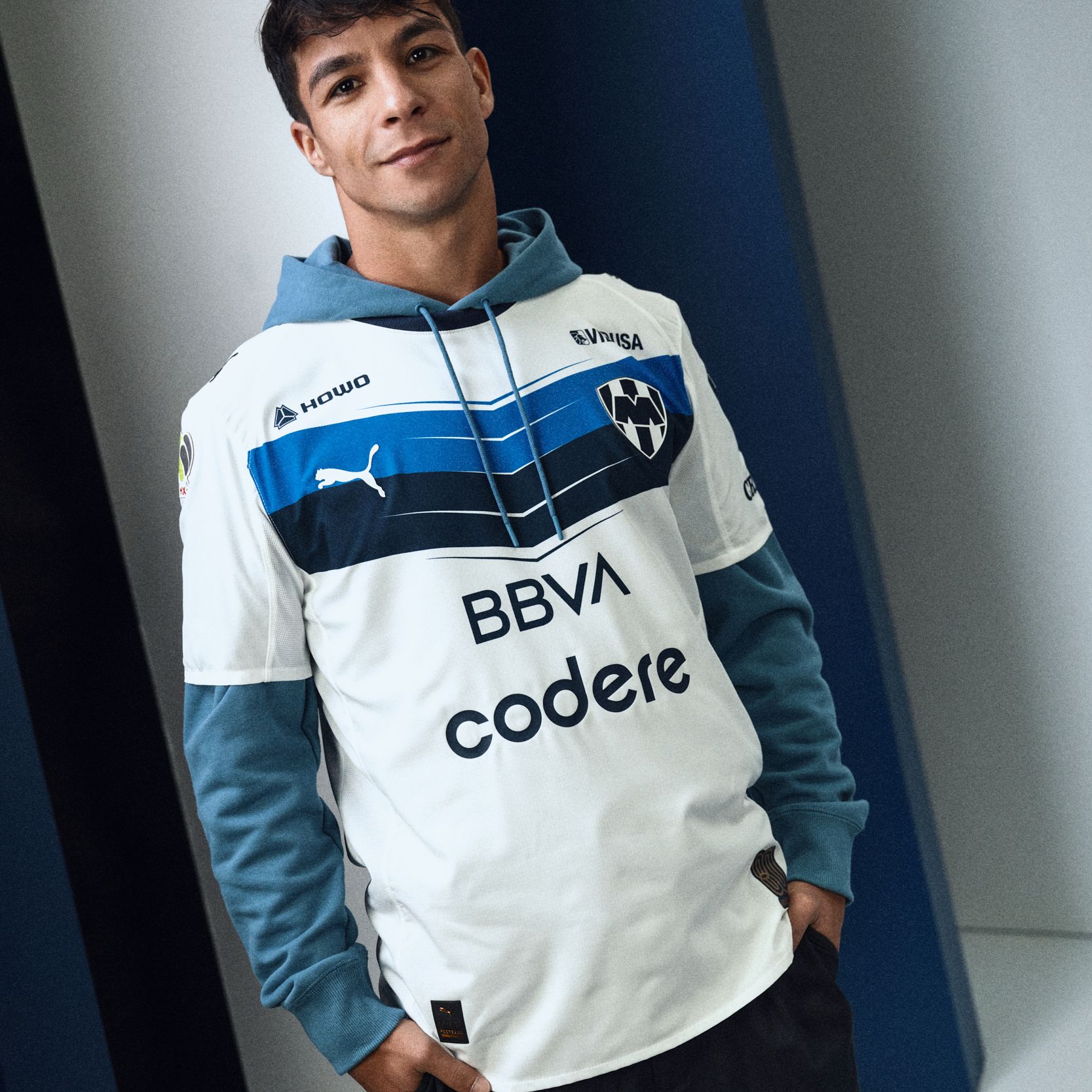 PUMA Adult CF Monterrey 2025-26 White Away Authentic Jersey product image