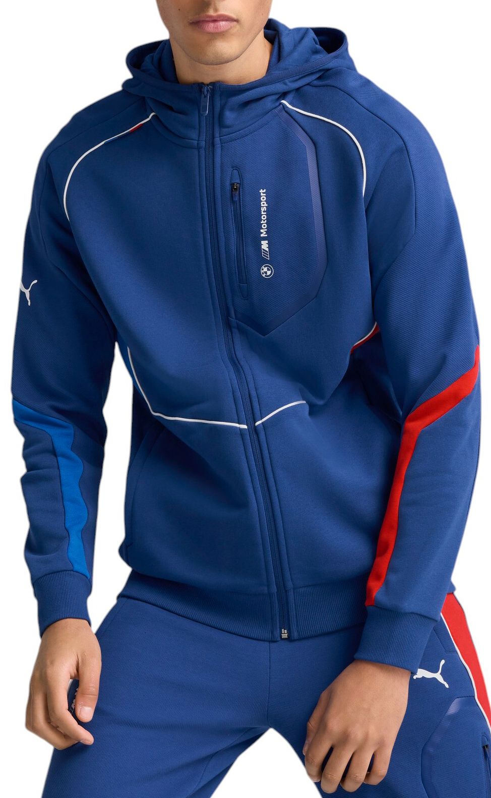 PUMA Men's F1 BMW Navy Hooded Full Zip Jacket product image