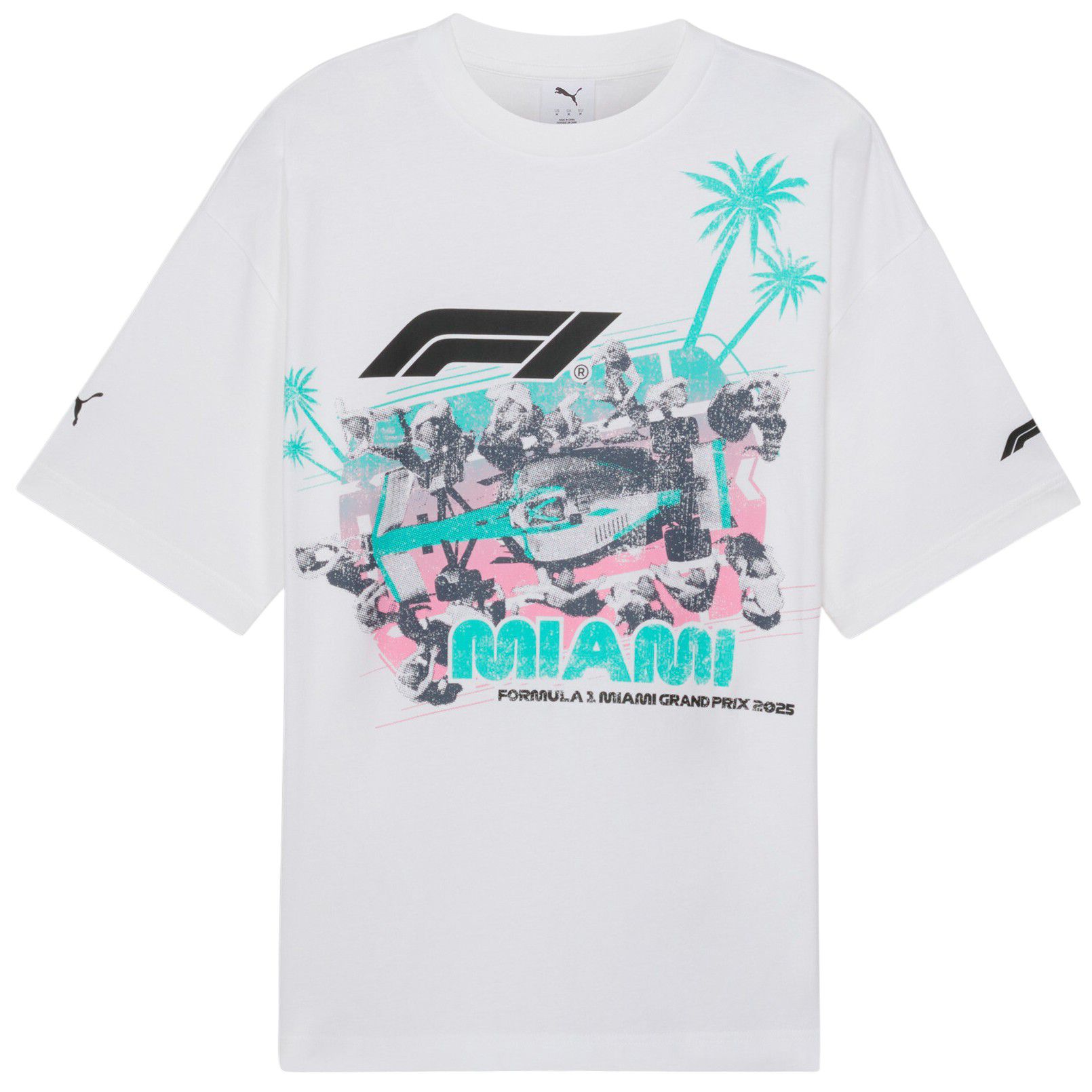 PUMA Men's F1 Miami White Pit Stop T-Shirt product image