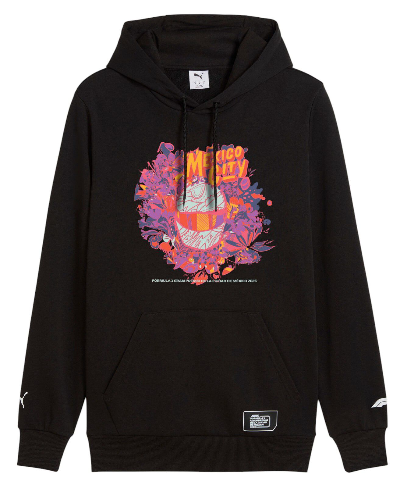 PUMA Men's Formula 1 Mexico Black Pullover Hoodie product image