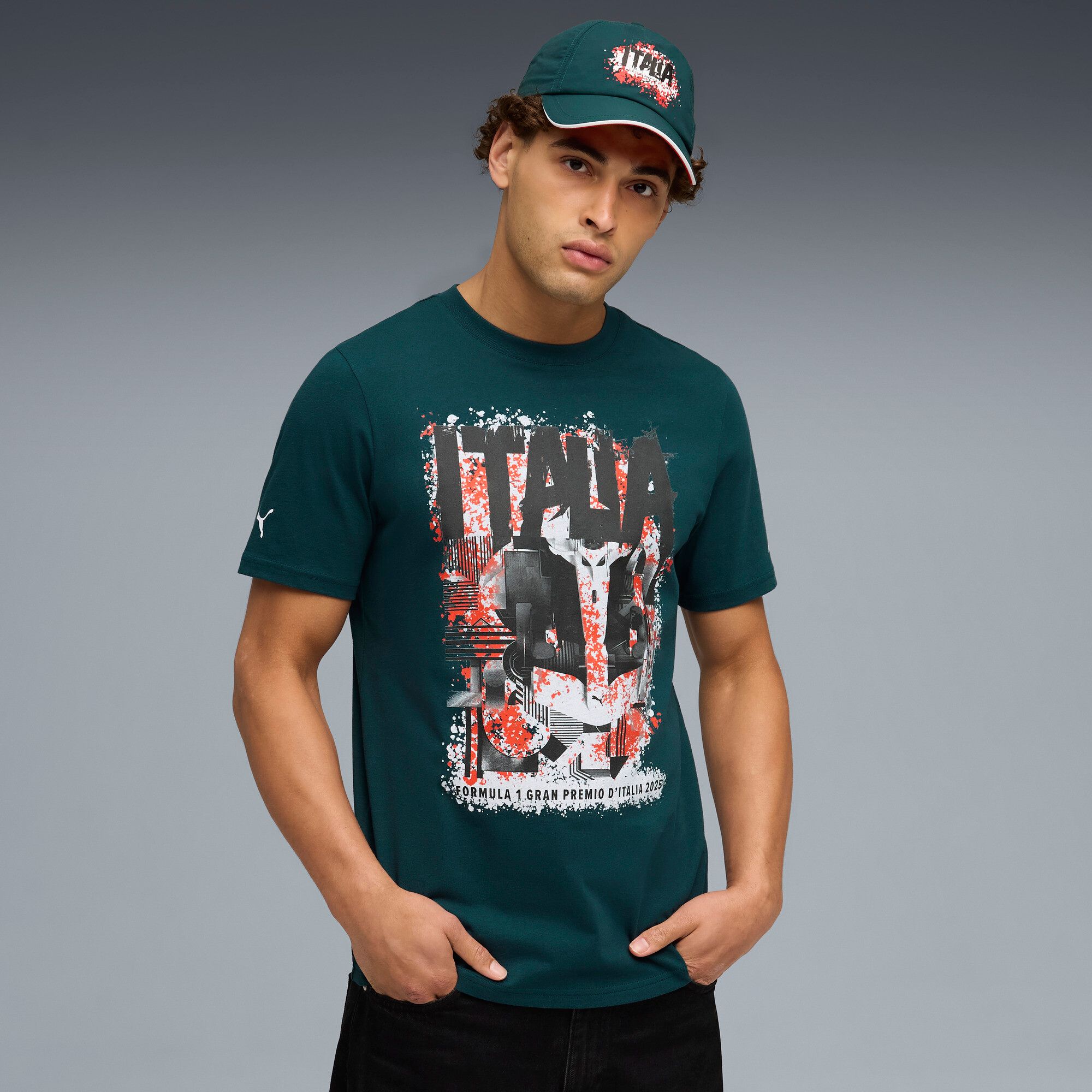 PUMA Men's Formula 1 Green 'Italy' T-Shirt product image