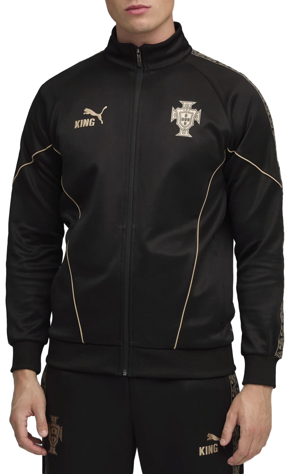 PUMA Men's Portuguese Football Federation Black Anthem Jacket product image