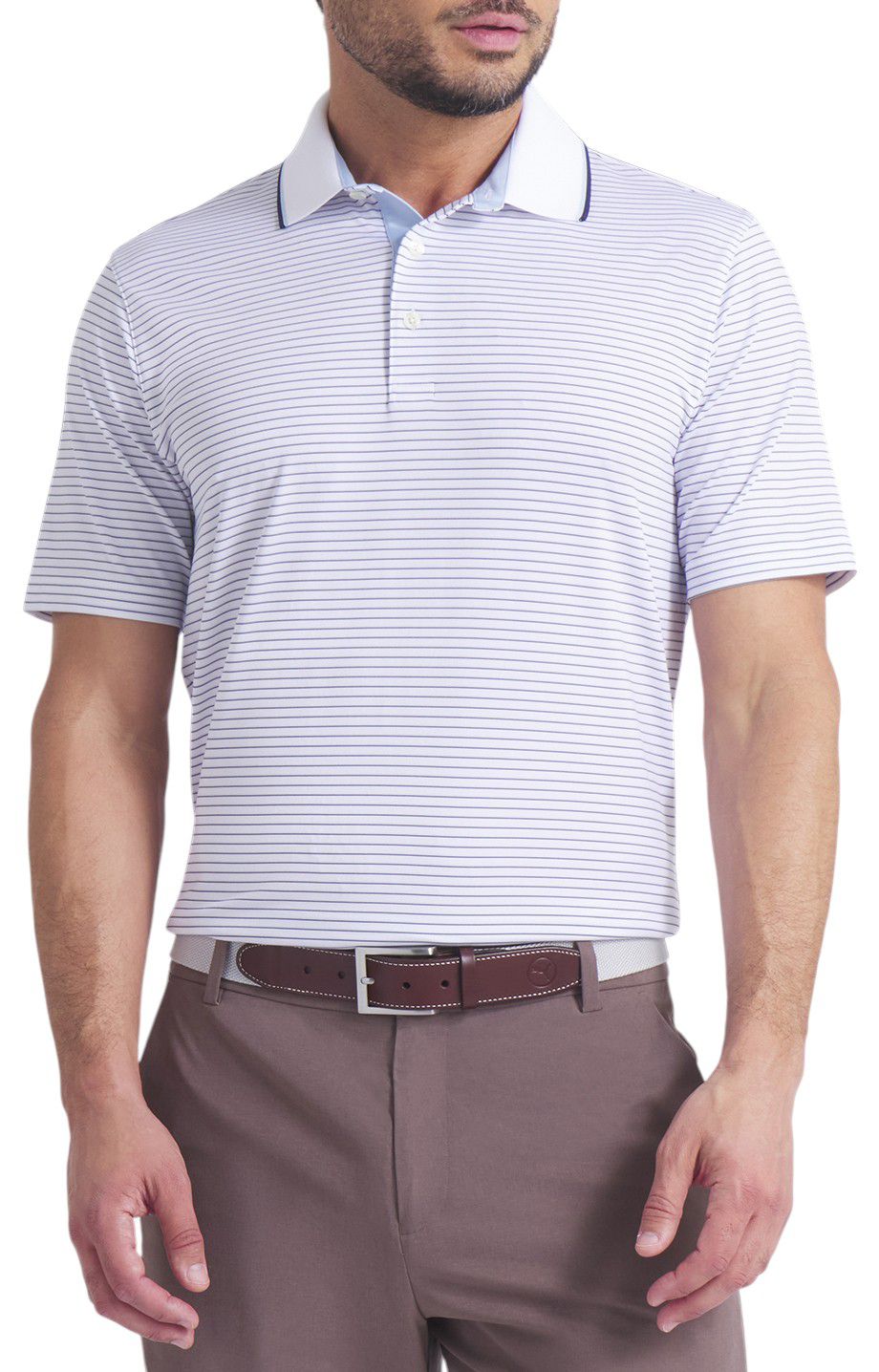 PUMA Men's MATTR Elevated Striped Golf Polo product image