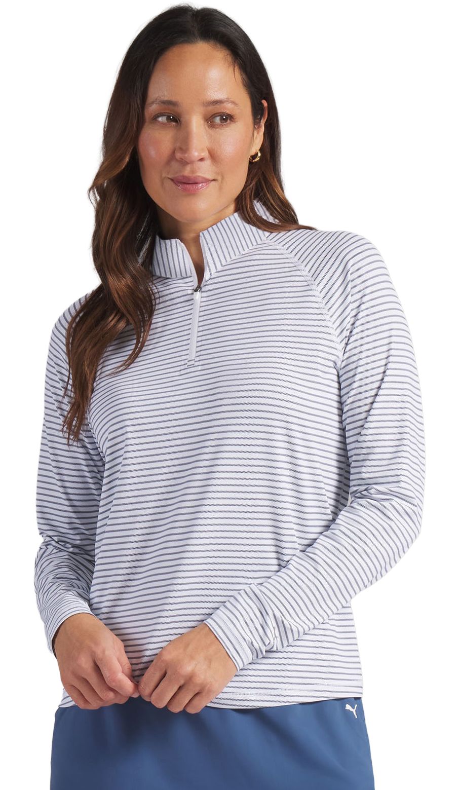 PUMA Women's UV stripe ¼ Zip Long Sleeve Golf Shirt product image