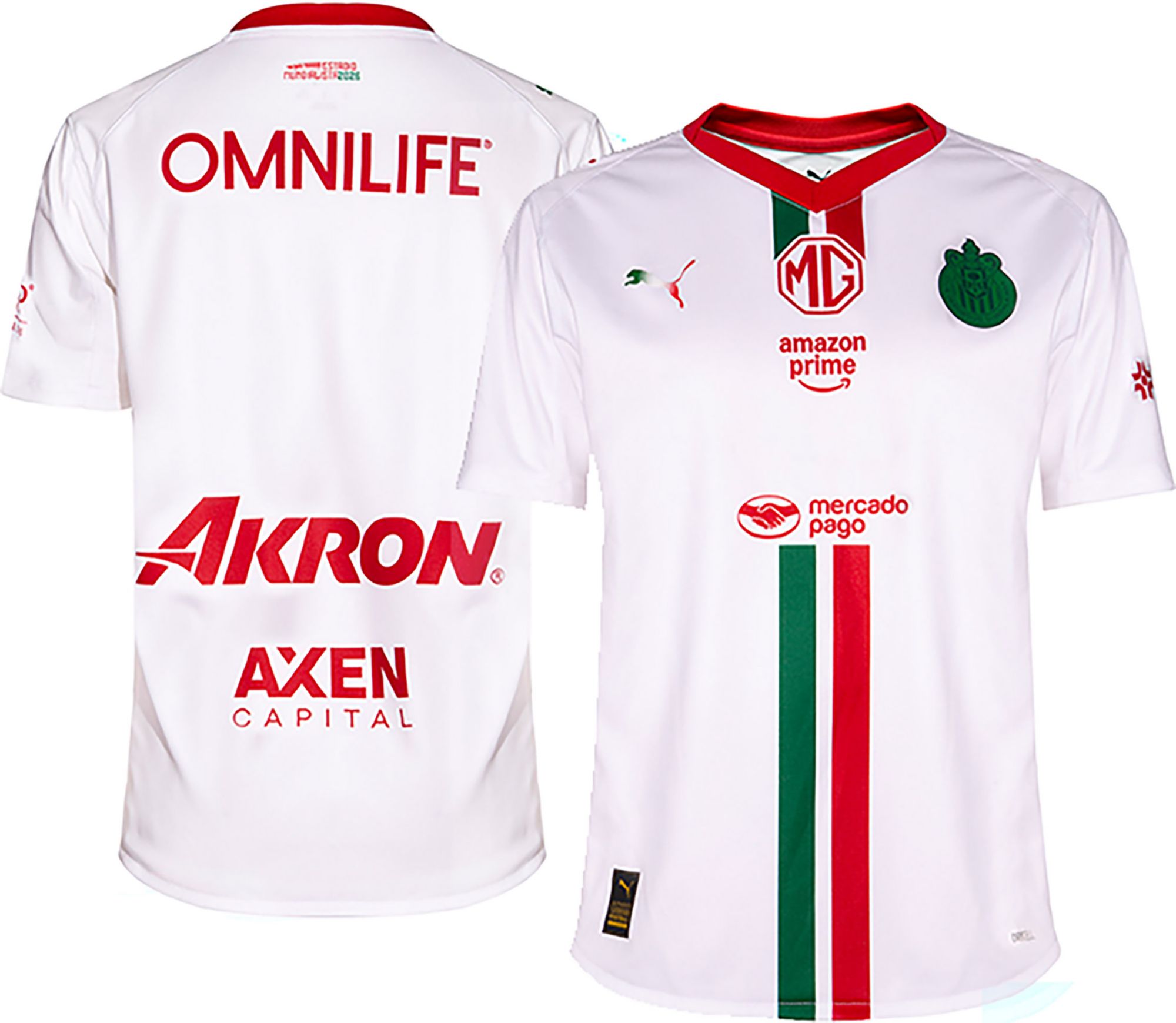 PUMA Youth Chivas Guadalajara 2025 White Away Replica Jersey product image