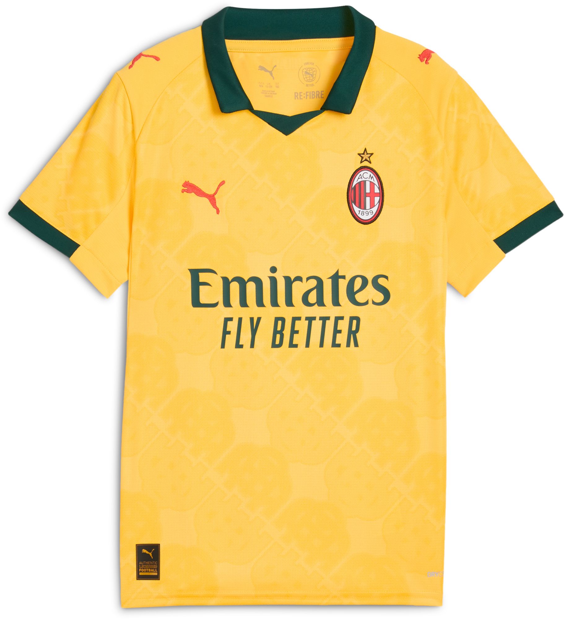 PUMA Youth AC Milan 2025-26 Yellow Third Replica Jersey product image