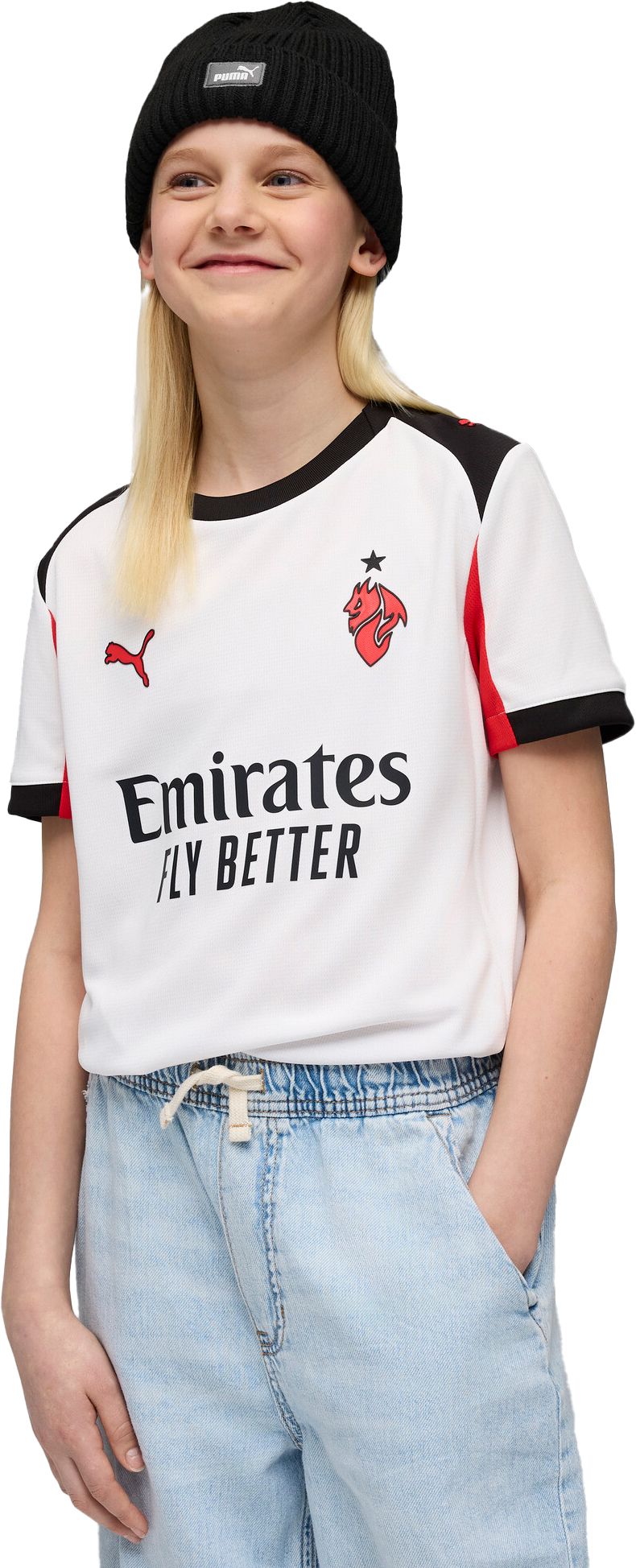 PUMA Youth AC Milan 2025-26 White Away Replica Jersey product image
