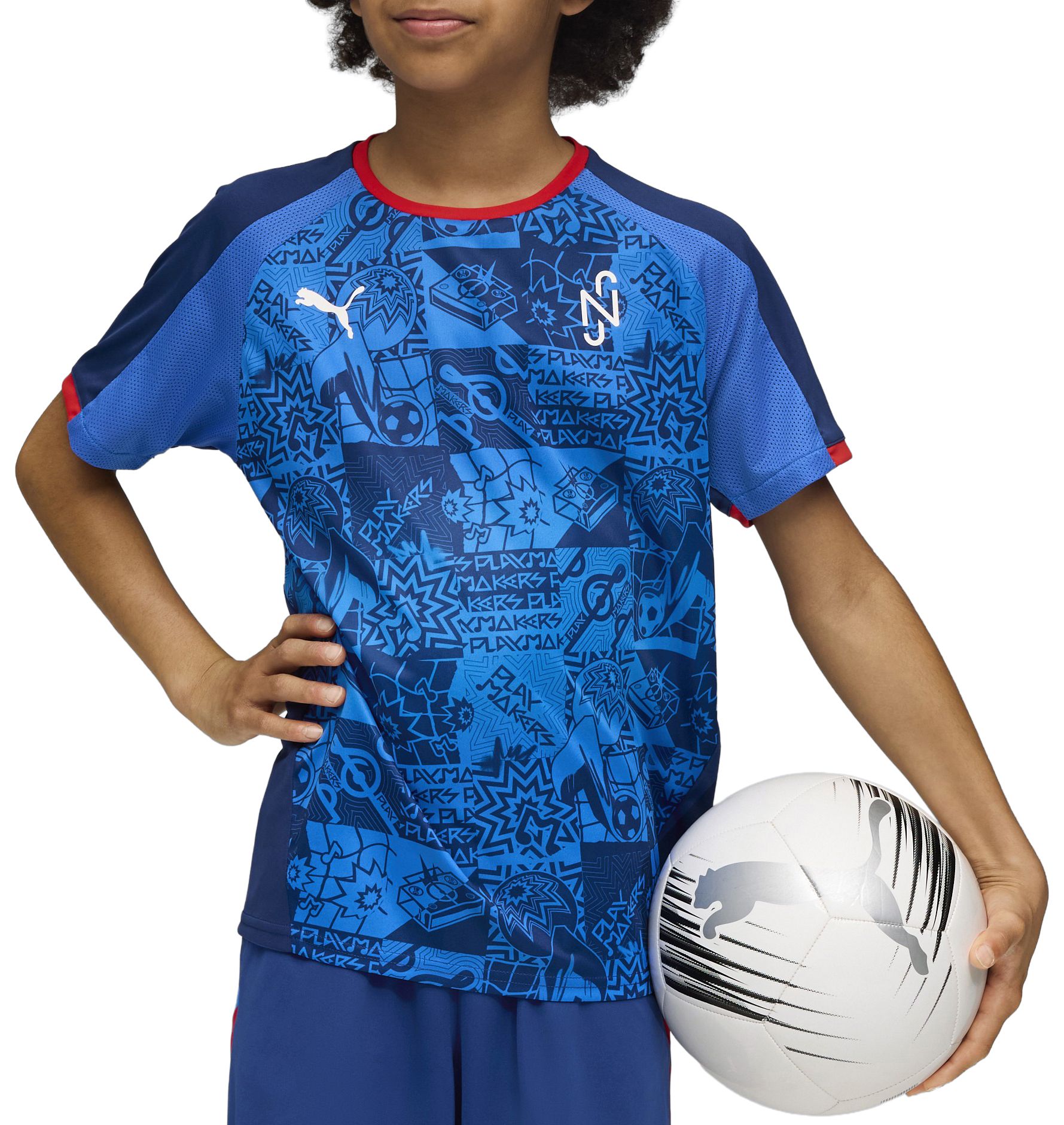 PUMA Youth Neymar Jr. Blue Graphic Jersey product image