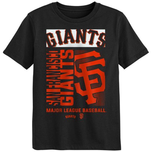 ジ*西様 STABRIDGE theapartment MLB 17th TEE MLB Team Apparel Youth San Francisco Giants Black Splitter T-Shirt