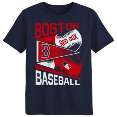 sorry, MLB Team Apparel Boys' Boston Red Sox Navy Cotton Pennant Fever T-Shirt is currently out of stock