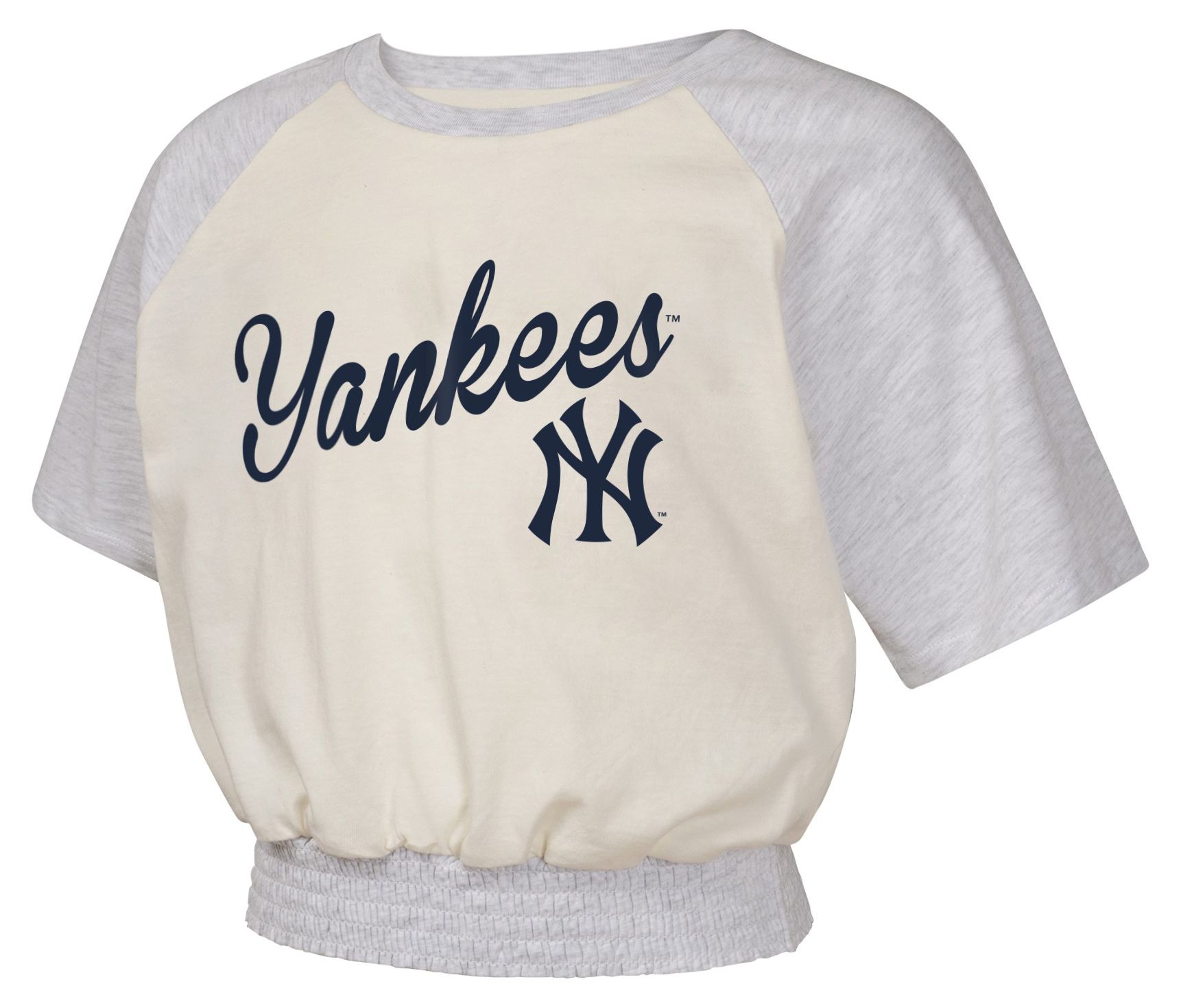 MLB Team Apparel Girls' New York Yankees White Curve Ball T-Shirt product image