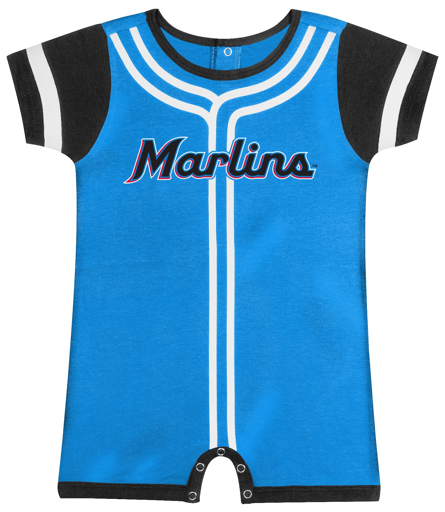 MLB Team Apparel Newborn Miami Marlins TEAM COLOR Pitch Coveralls product image