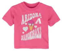 MLB Team Apparel Toddler Arizona Diamondbacks Pink Ice Cream T