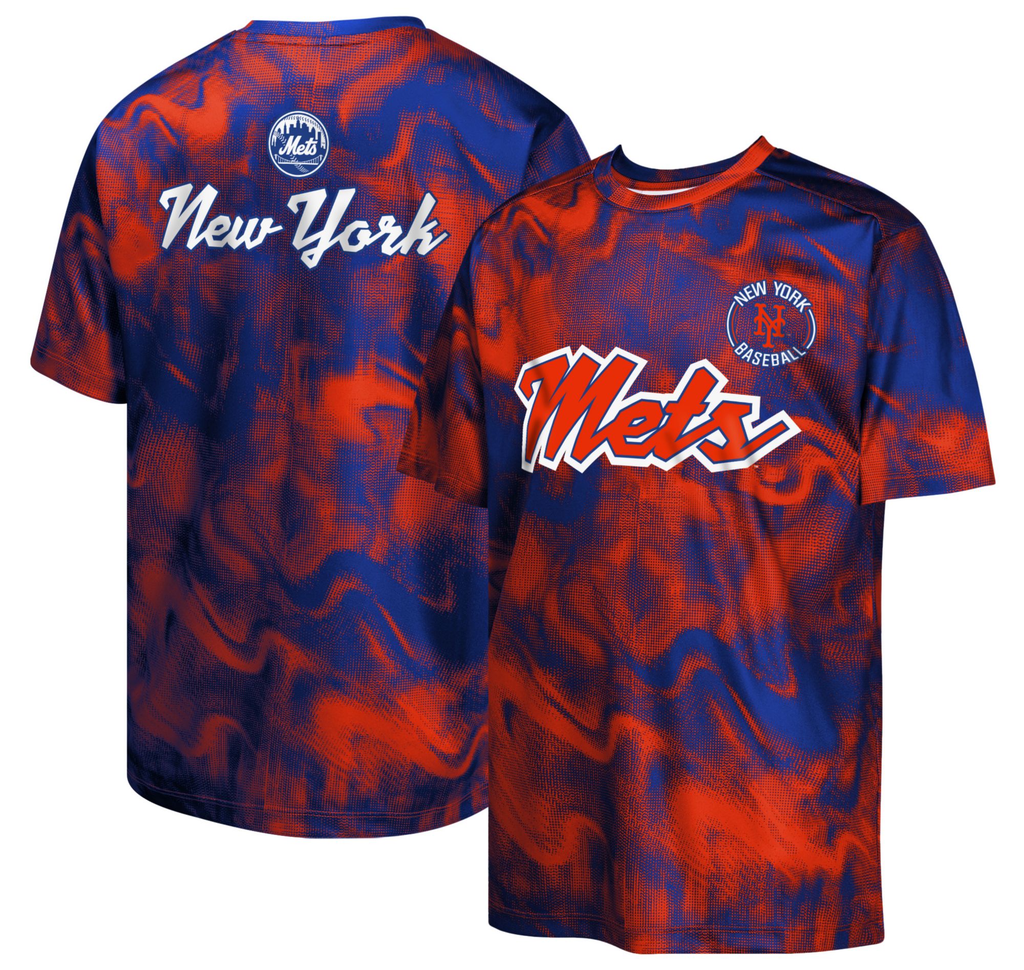 MLB Team Apparel Youth New York Mets Multi Color Pinch Hitter Sublimation T-Shirt product image