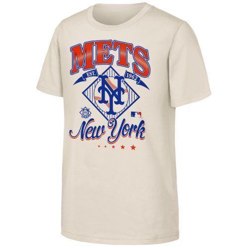 MLB Team Apparel Youth New York Mets Royal Splitter T-Shirt
