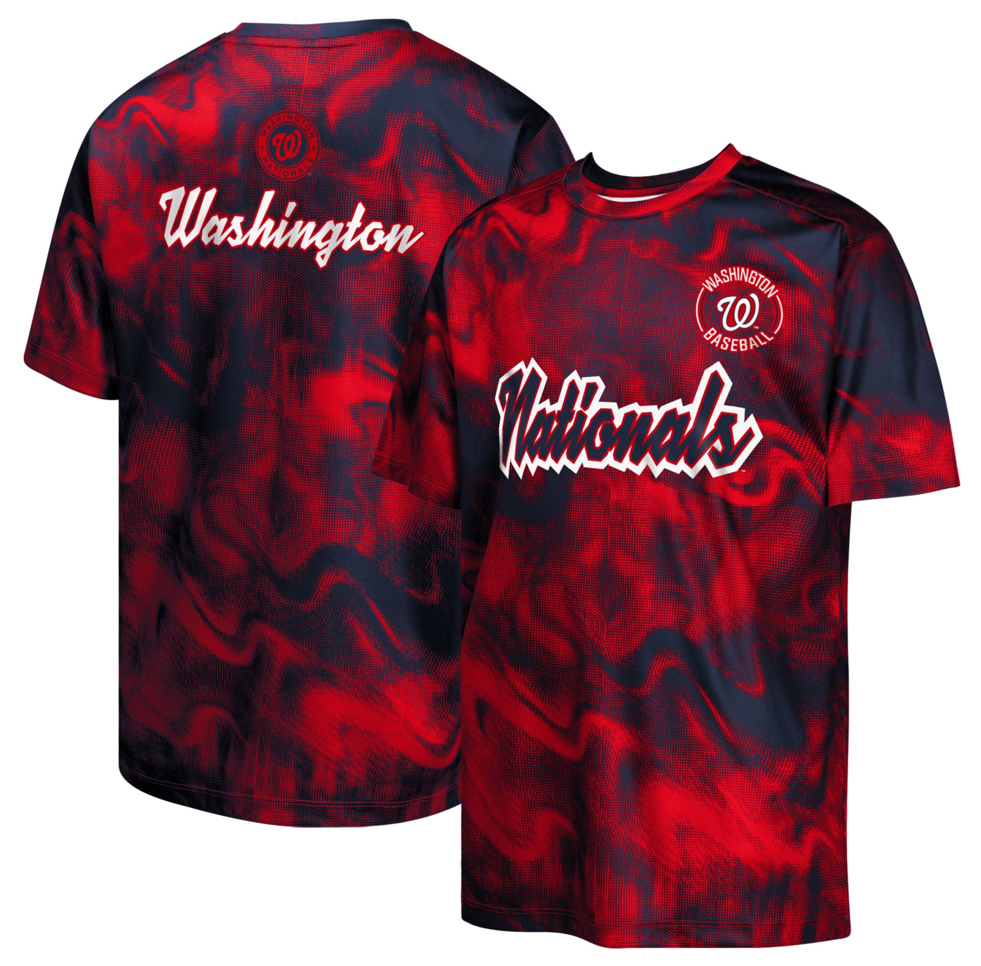 MLB Team Apparel Youth Washington Nationals Multi Color Pinch Hitter Sublimation T-Shirt product image