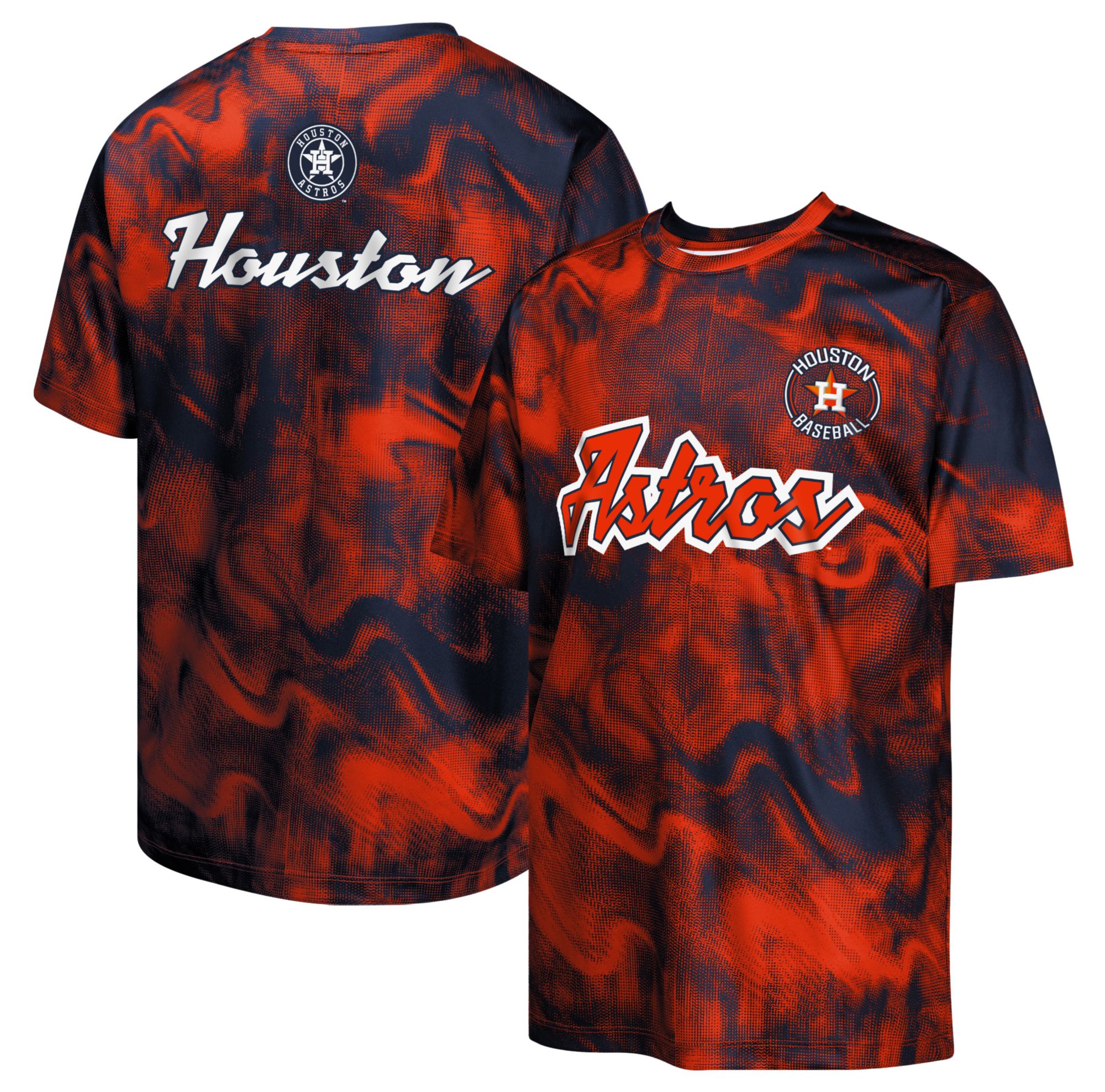 MLB Team Apparel Youth Houston Astros Multi Color Pinch Hitter Sublimation T-Shirt product image