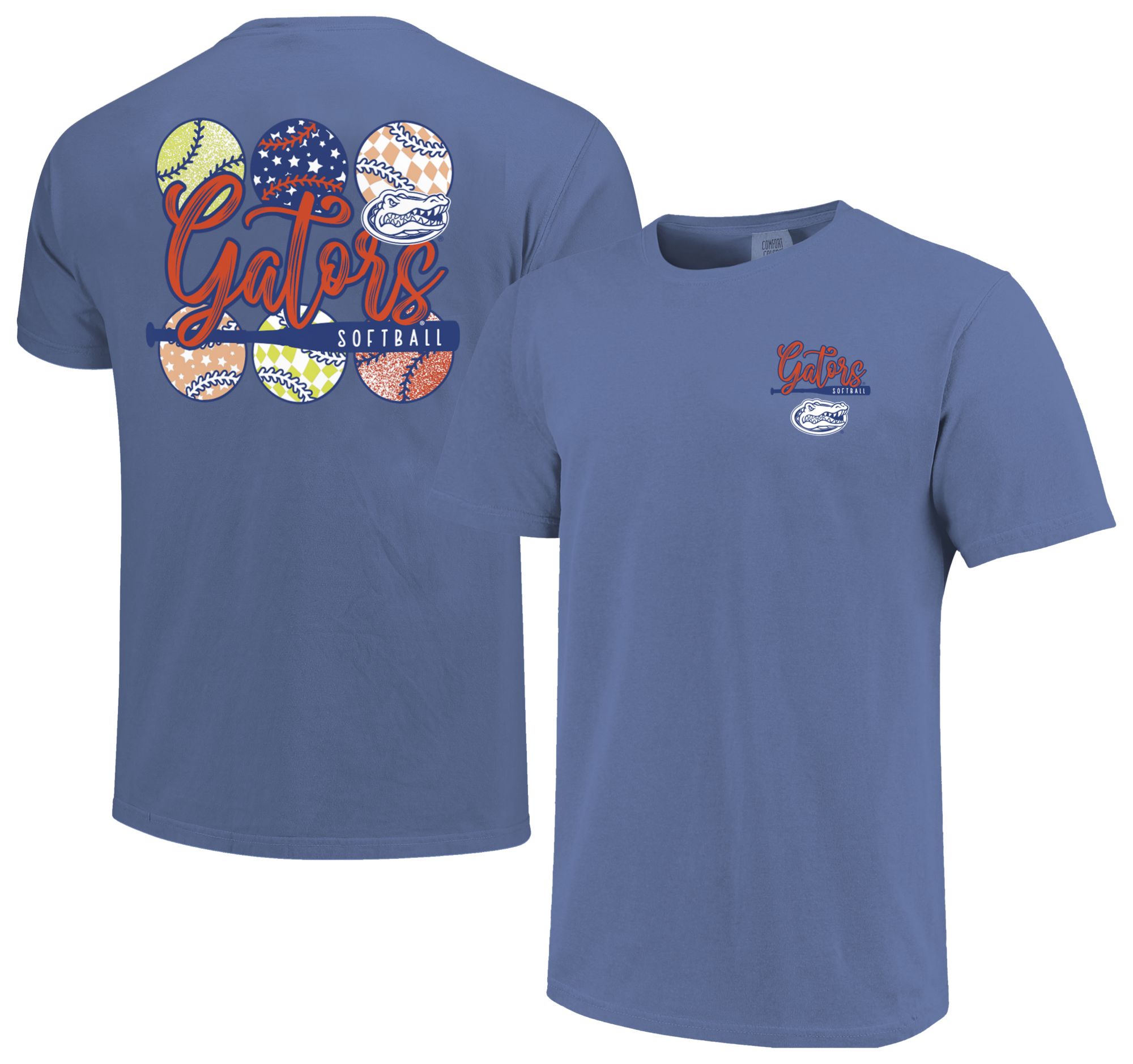 Image One Men's Florida Gators Blue Softball Stack T-Shirt product image