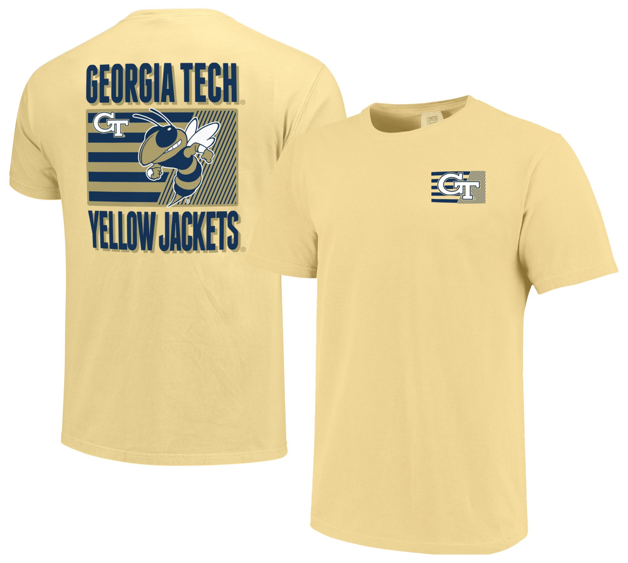 Image One Men's Georgia Tech Yellow Jackets Gold Mascot T-Shirt product image