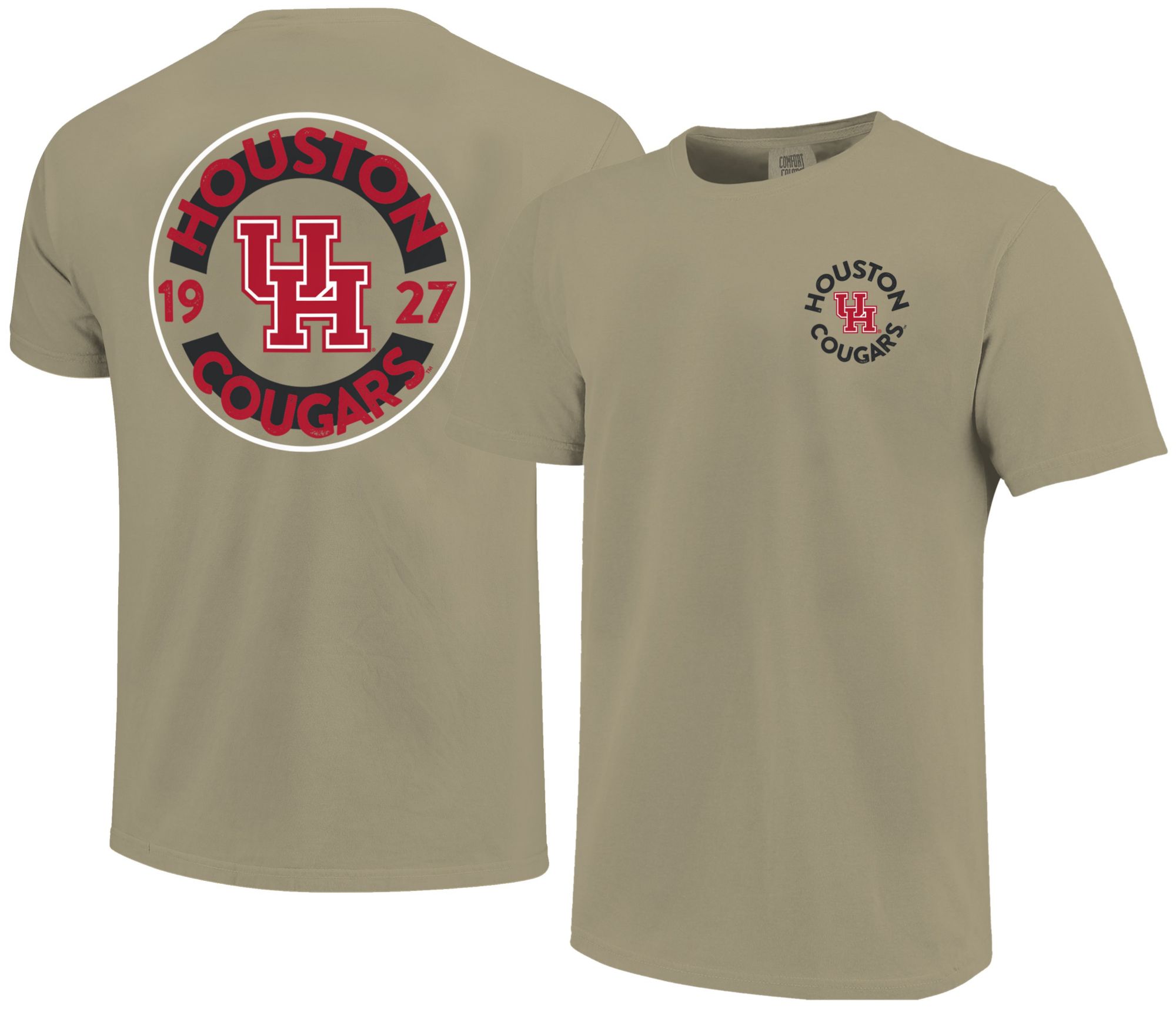 Image One Men's Houston Cougars Khaki Mascot T-Shirt product image