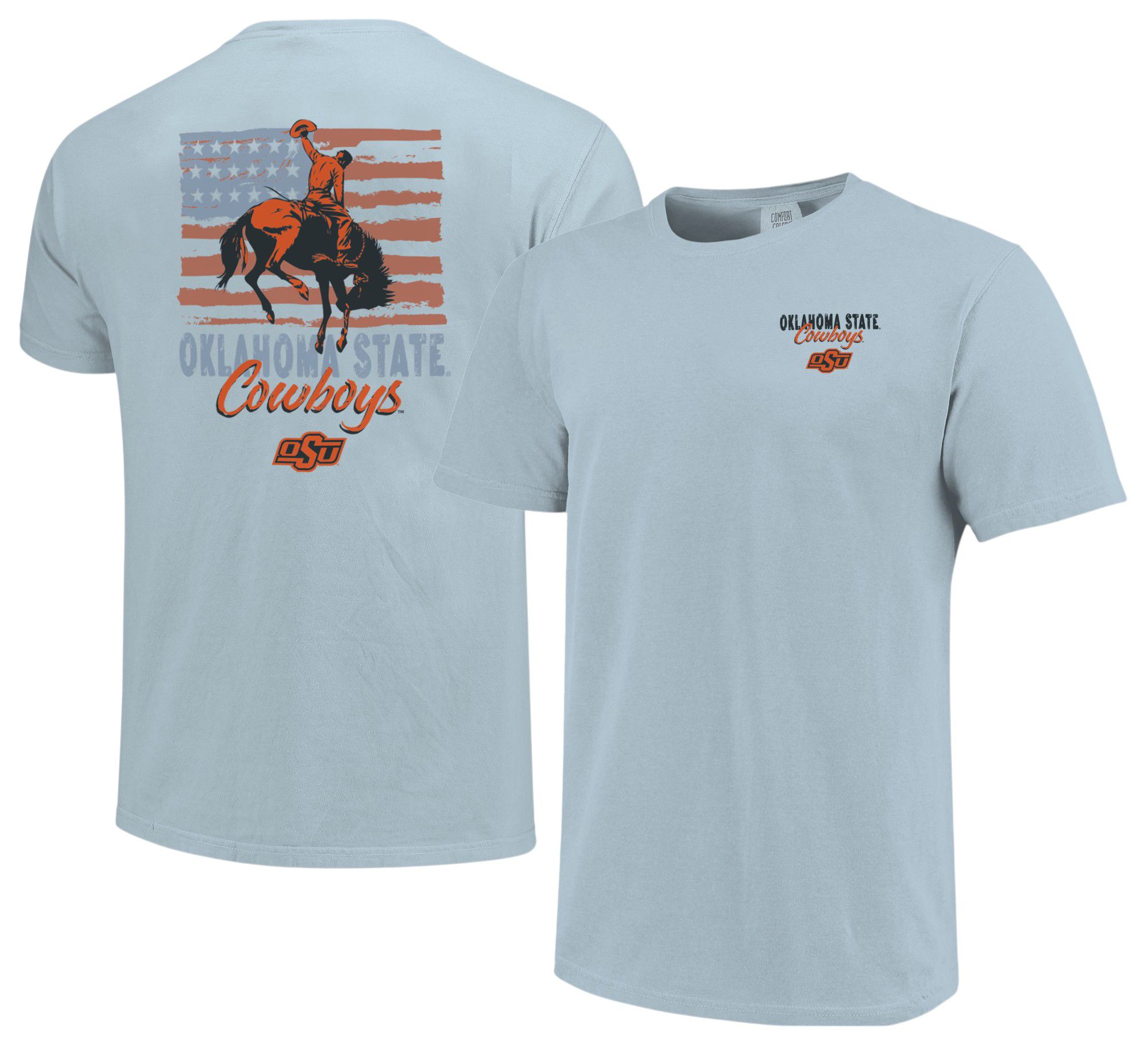 Image One Adult Oklahoma State Cowboys Americana Light Blue T-Shirt product image