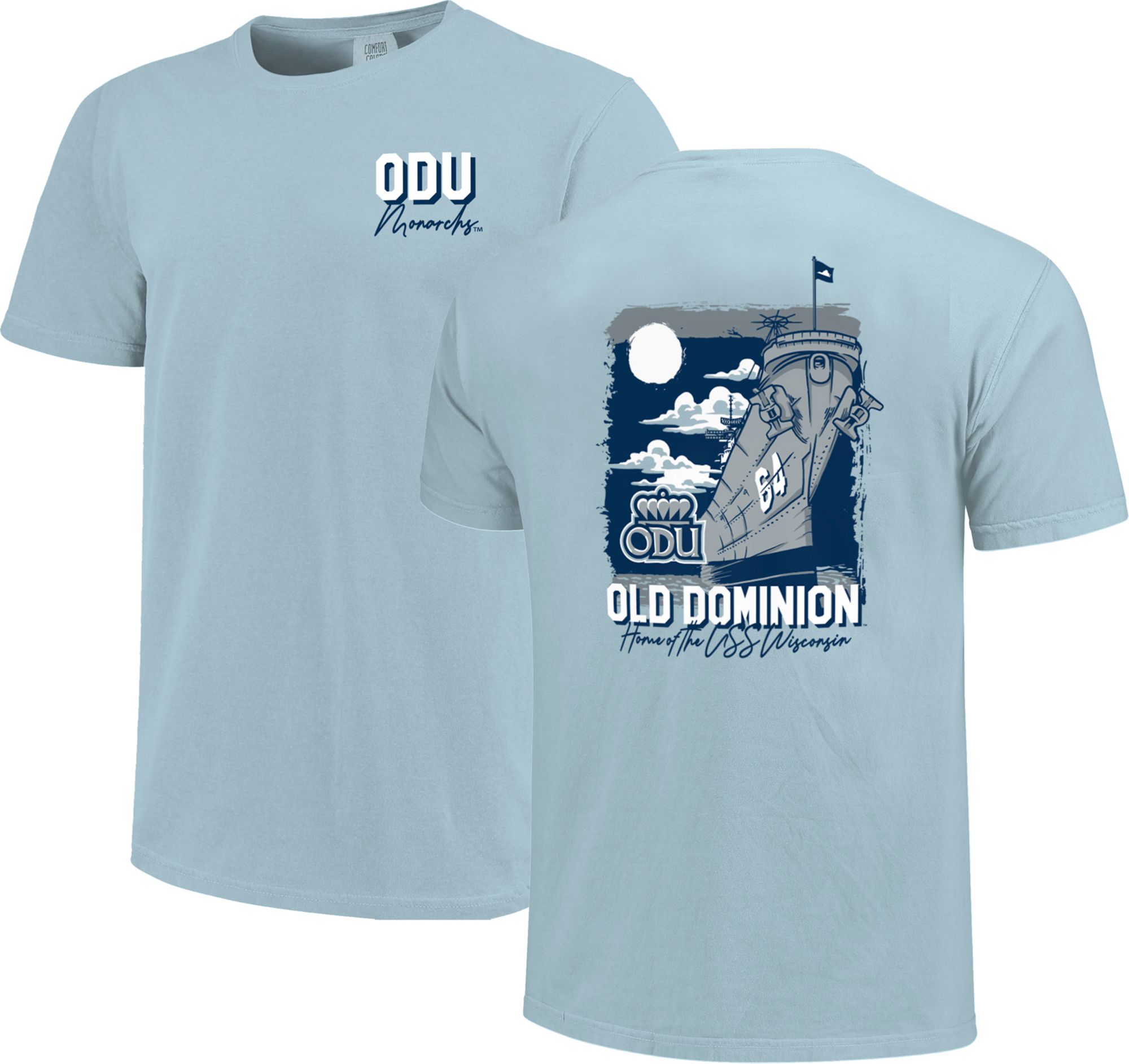 Image One Men's Old Dominion Monarchs Blue Battleship T-Shirt product image