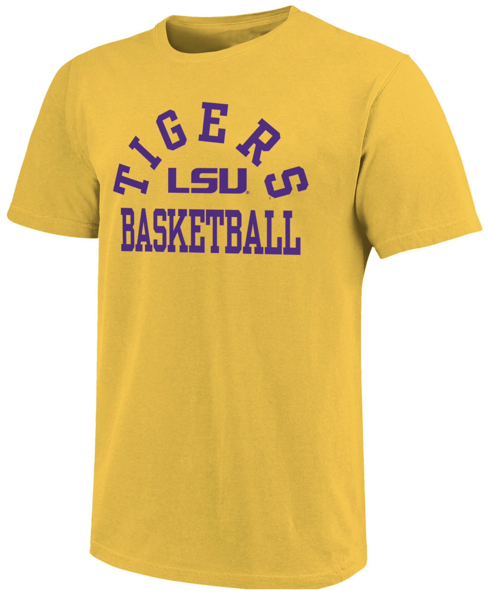 Image One Men's LSU Tigers Gold Arch Basketball T-Shirt product image