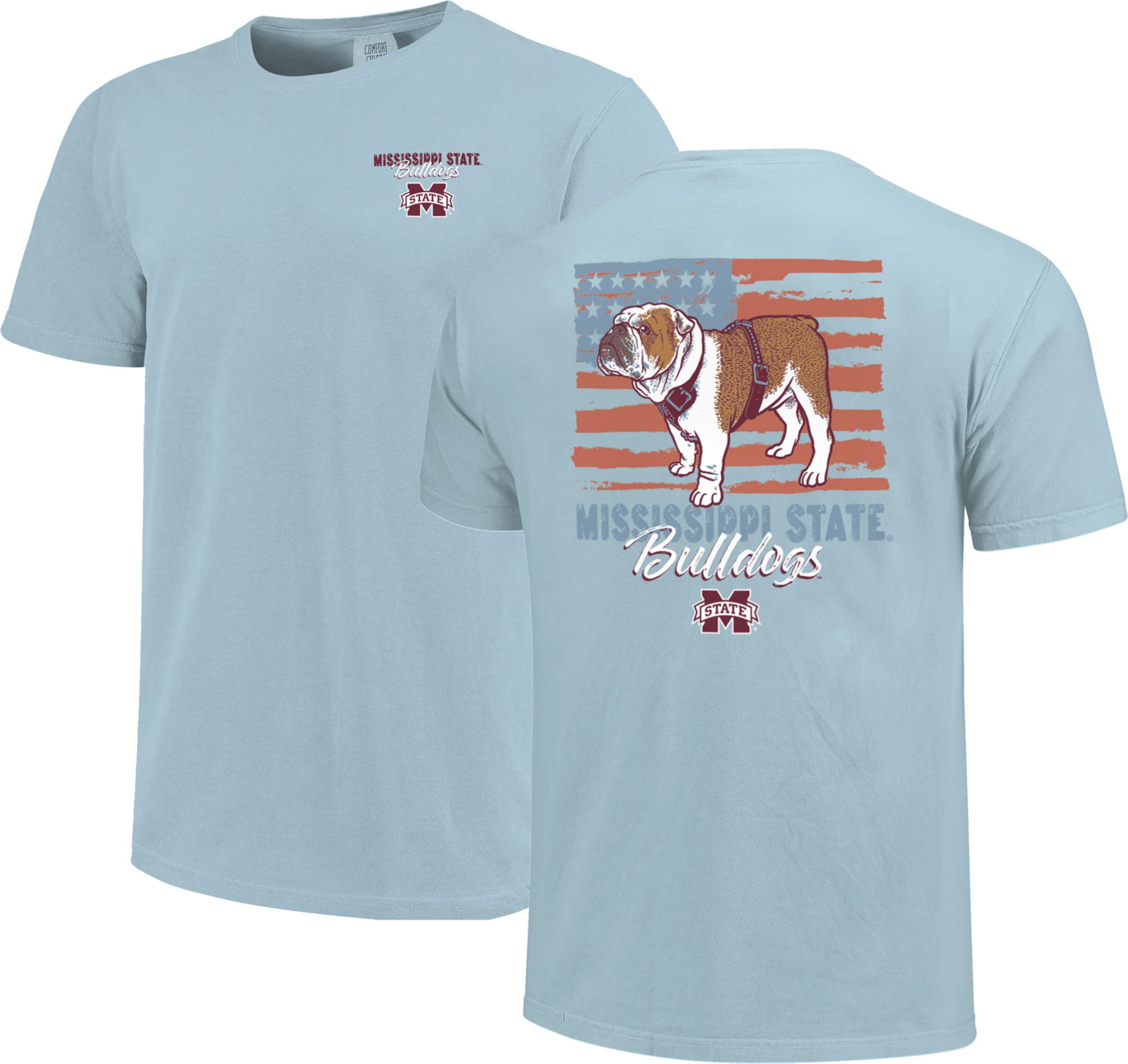 Image One Adult Mississippi State Bulldogs Americana Light Blue T-Shirt product image