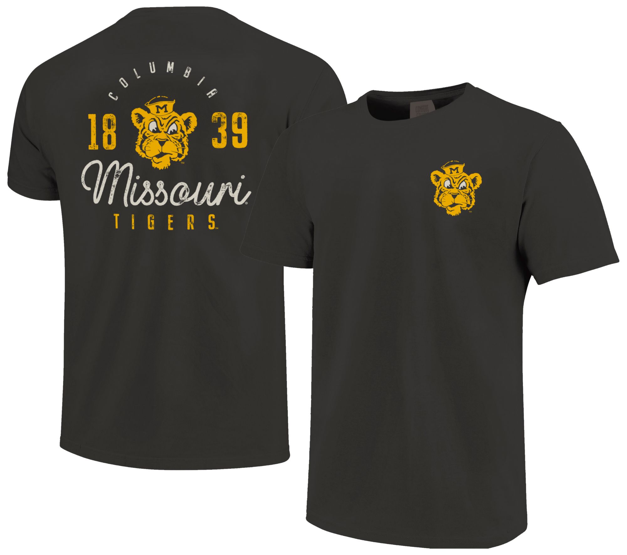 Image One Men's Missouri Tigers Graphite Distressed T-Shirt product image