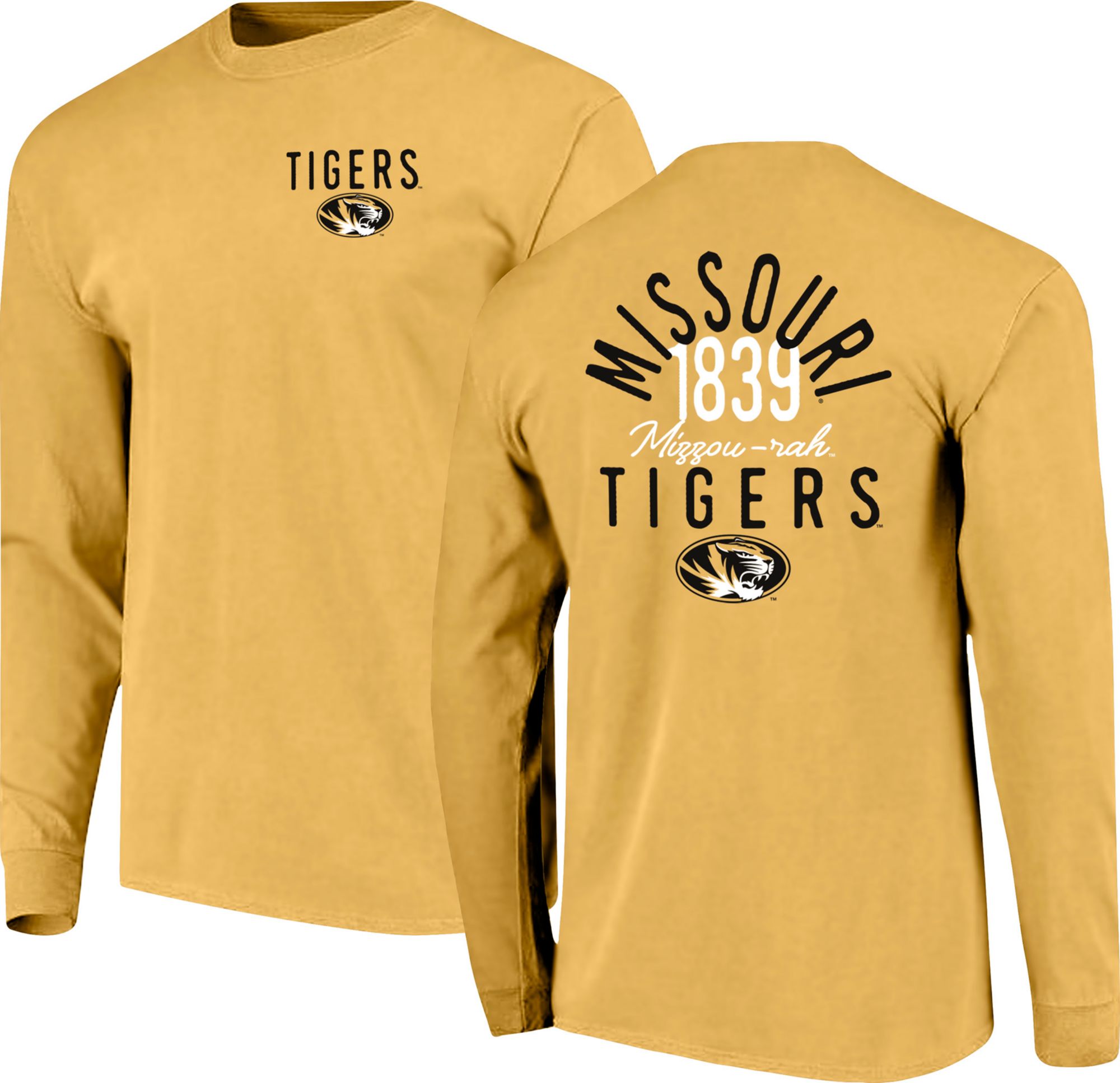 Image One Men's Missouri Tigers Mustard Rough Type T-Shirt product image