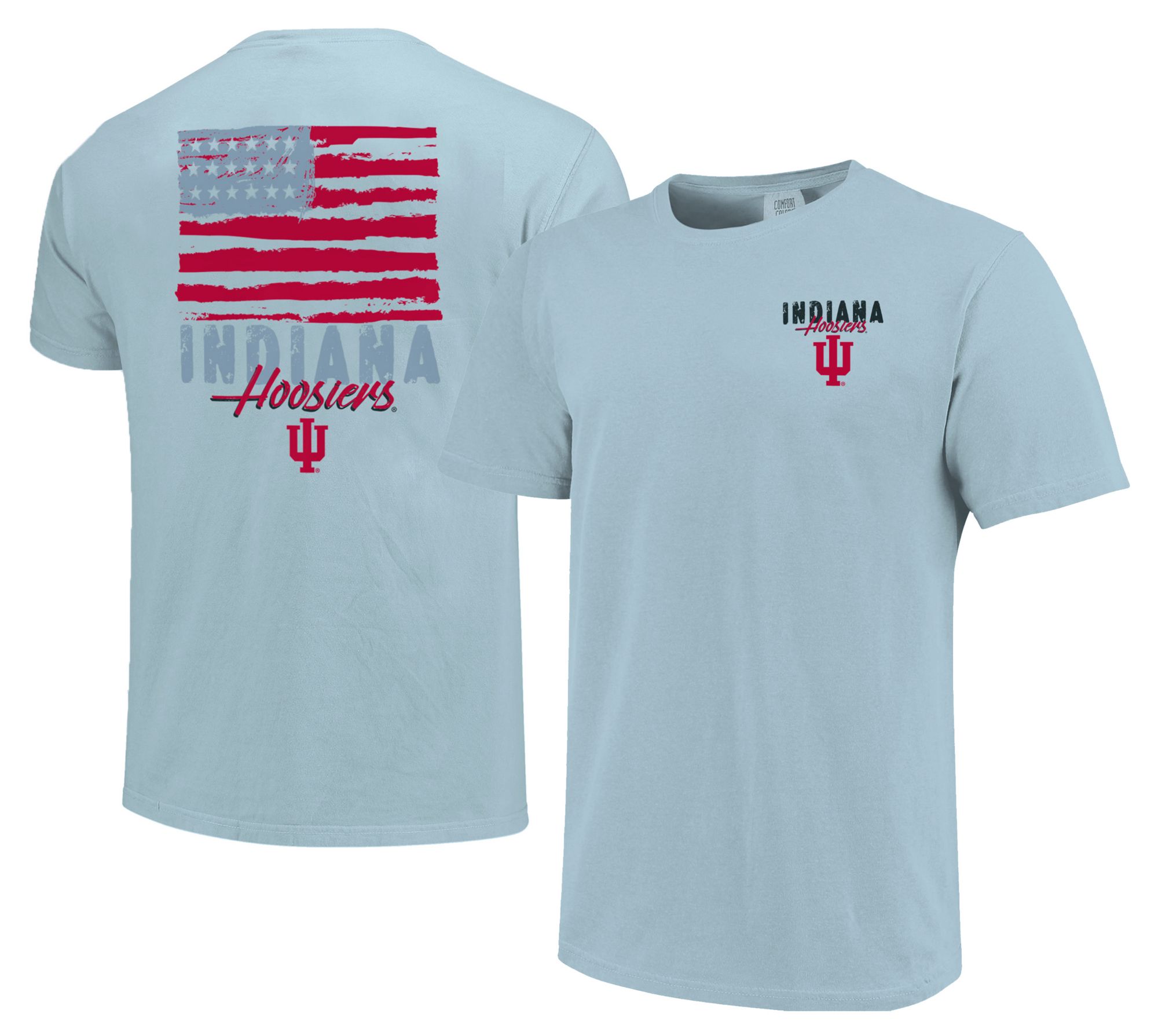 Image One Adult Indiana Hoosiers Americana Light Blue T-Shirt product image